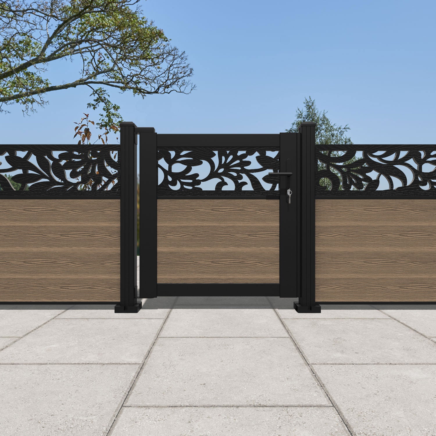 Classic Heritage Teak Pedestrian Gate - Durable & Stylish Garden Entry for Homes, Fences, and Pathways