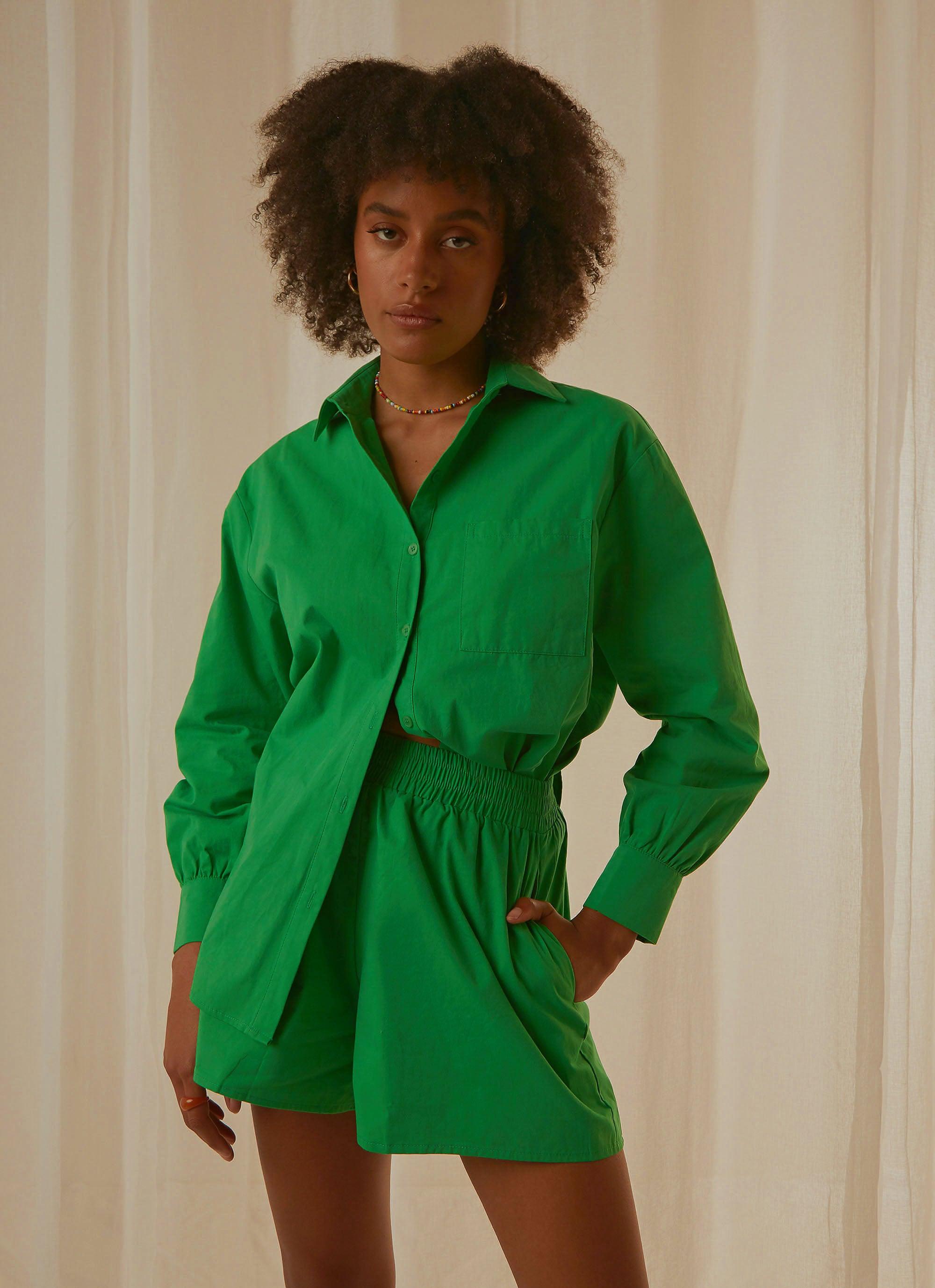 Daydreams Shirt for Women - Soft Jade Green Cotton T-Shirt - Casual Comfort Wear for Everyday Outfits & Lounge