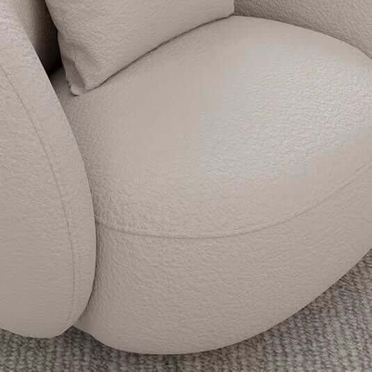 Modern White Accent Chair - Gwyneth Ivory Bouclé Sherpa Lounge Chair for Living Room, Bedroom & Office - Cozy Reading Nook & Relaxation Chair