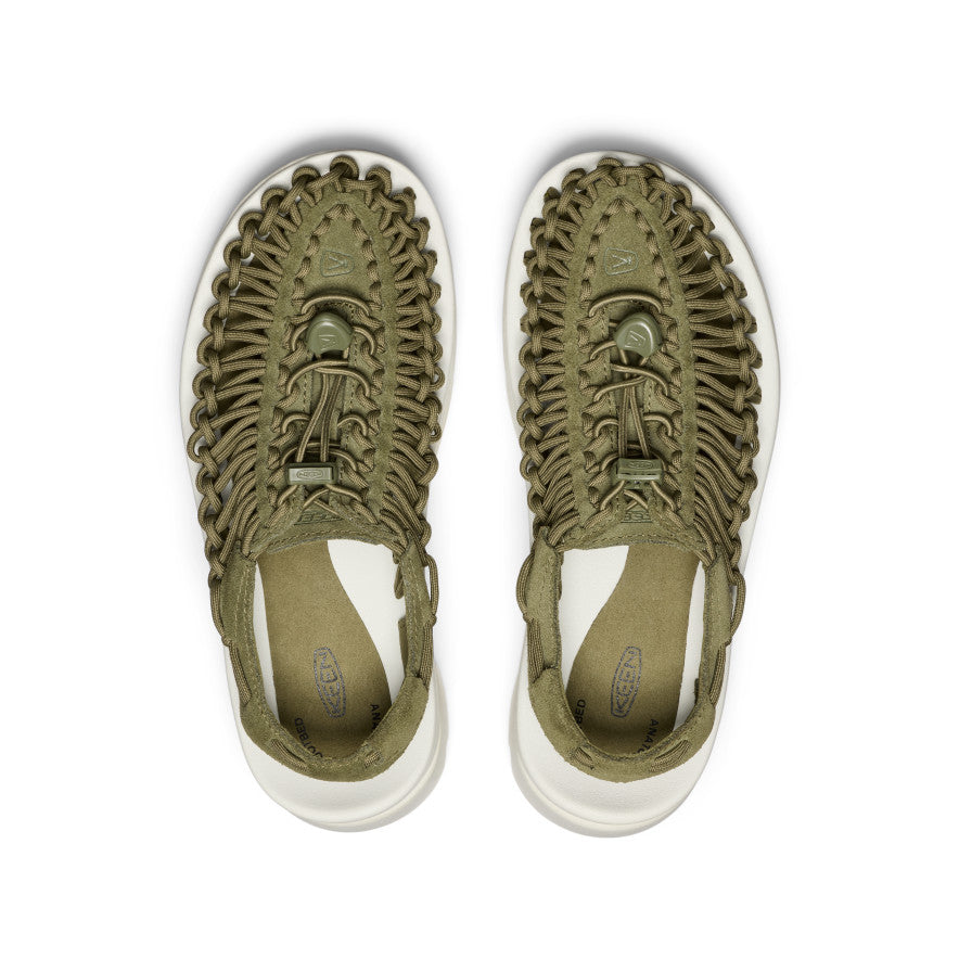 Unisex UNEEK PLT Sneakers - Martini Olive & Star White | Comfortable Casual Shoes for Walking, Running & Everyday Wear