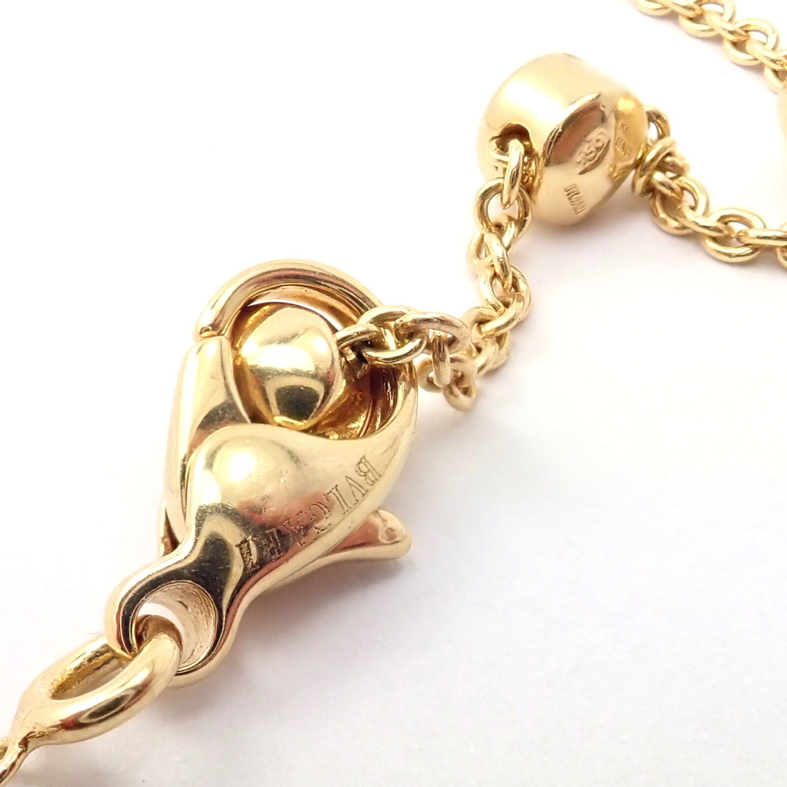 Authentic Bulgari Bvlgari Lucea 18k Yellow Gold Three Row Necklace for Women - Luxury Italian Jewelry Gift for Anniversary, Wedding & Special Occasions