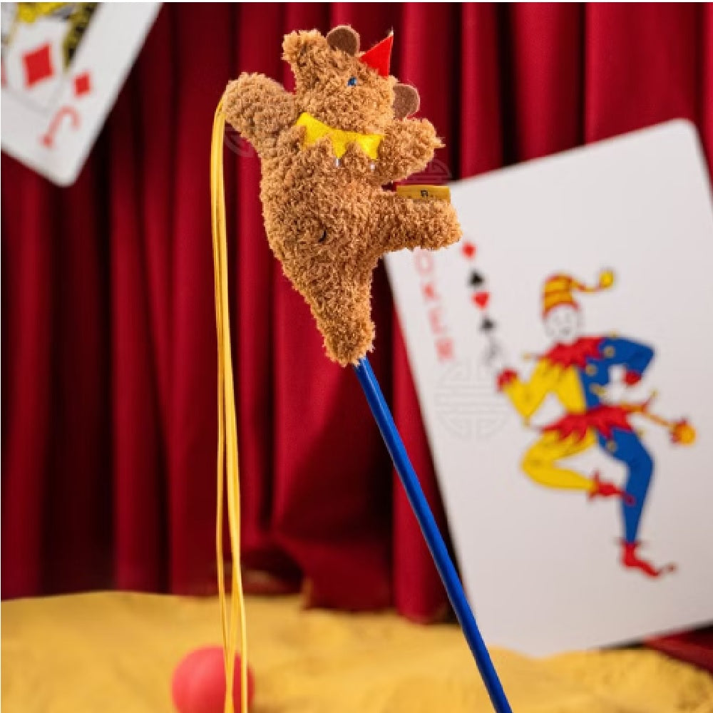 Circus Ballet Bear Cat Teaser - Interactive Cat Toy for Playful Kittens - Perfect for Indoor Play & Exercise