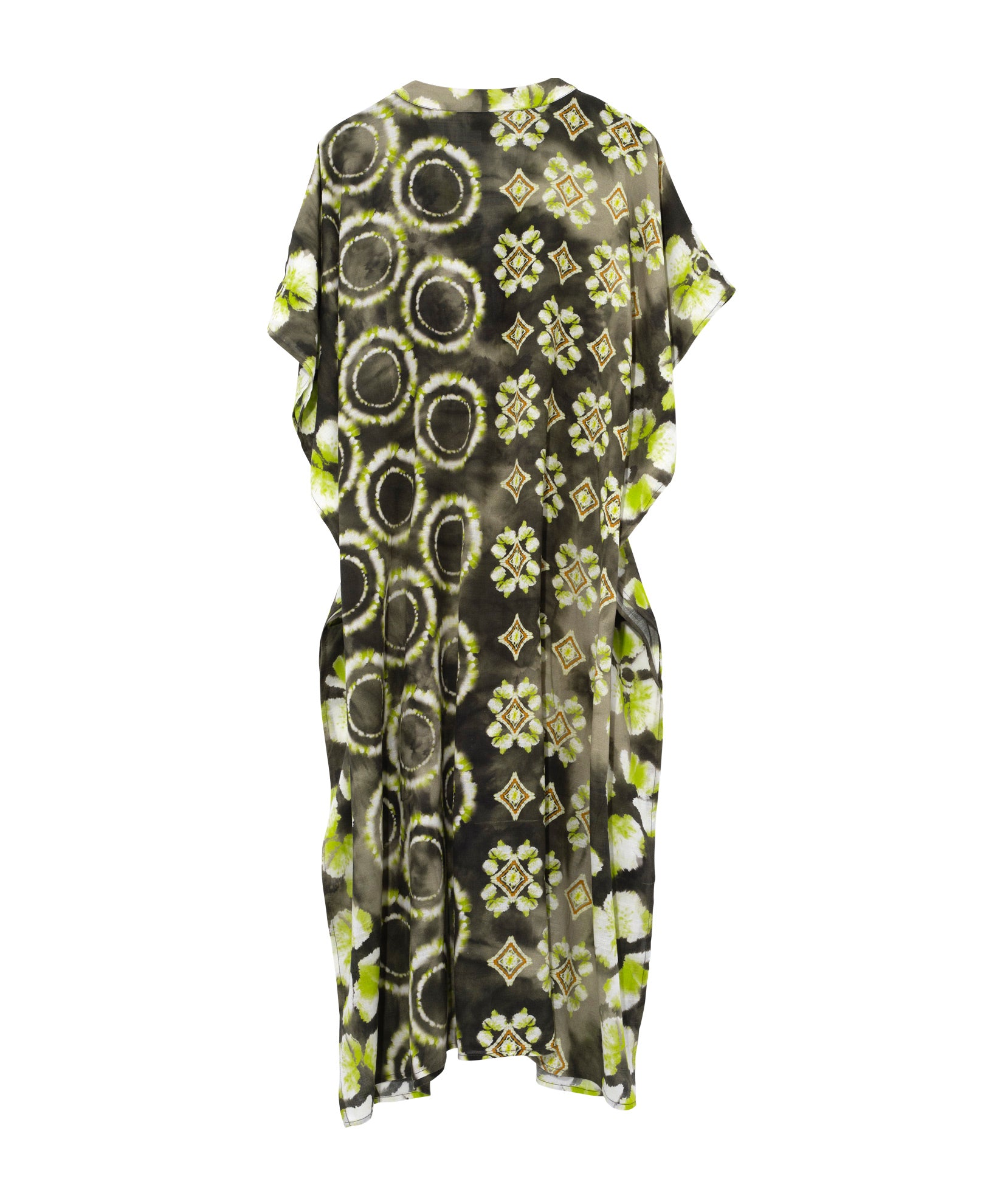 Stylish Batik Maxi Caftan Dress - Flowy Boho Summer Beach Cover Up & Resort Wear for Women