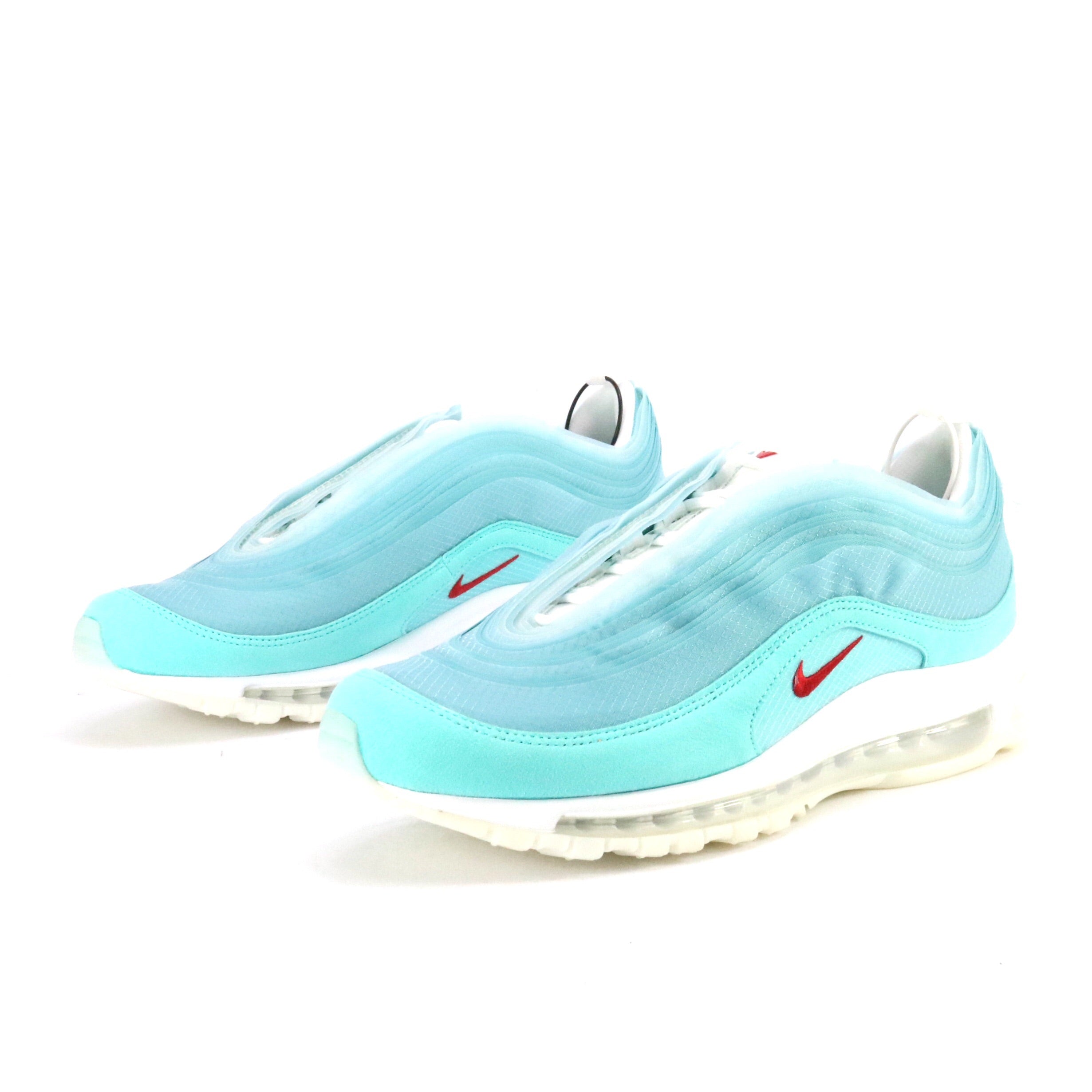 Nike Air Max 97 'On Air Shanghai Kaleidoscope' - Ice Blue/Light Aqua/Gym Red/White Sneakers for Running, Gym & Streetwear Fashion
