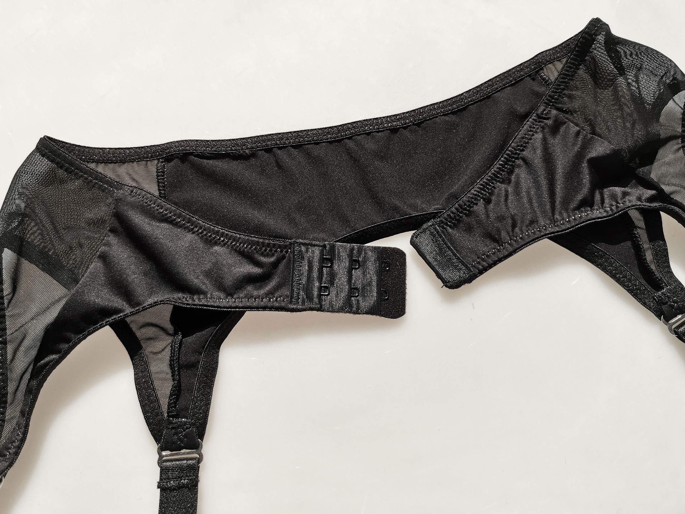 Hedy&Vivian Women's Lace Garter Belt with Metal Clips - Adjustable Stocking Holders for Thigh Highs, Sexy Lingerie Accessory GB005 | Perfect for Bridal, Boudoir & Special Occasion Wear