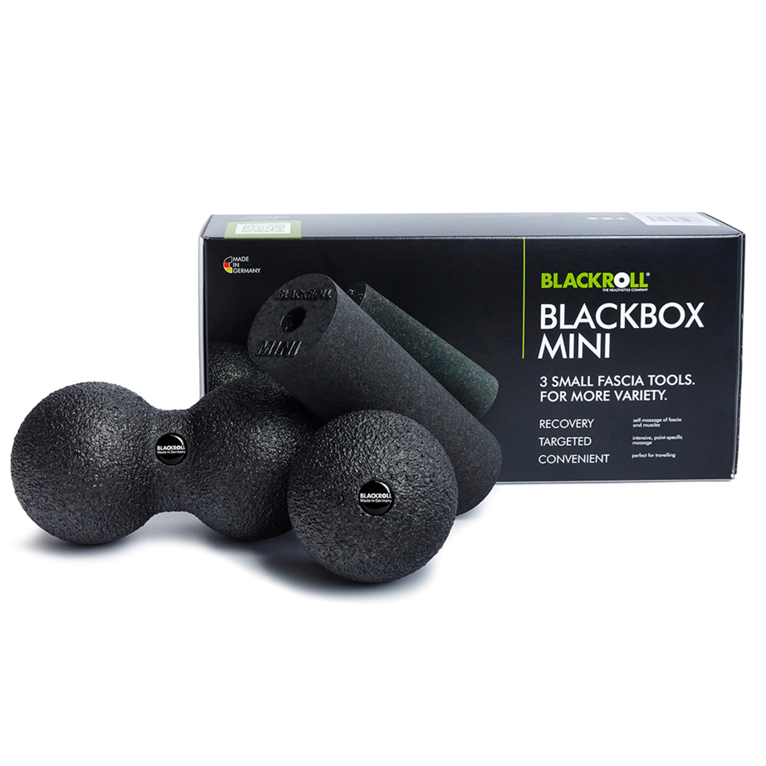 Blackroll Blackbox Mini High Density Foam Roller - Myofascial Release Tool for Deep Tissue Massage, Muscle Recovery & Pain Relief (Neck, Back, Shoulders, Legs) - Perfect for Post-Workout Recovery, Yoga & Physical Therapy