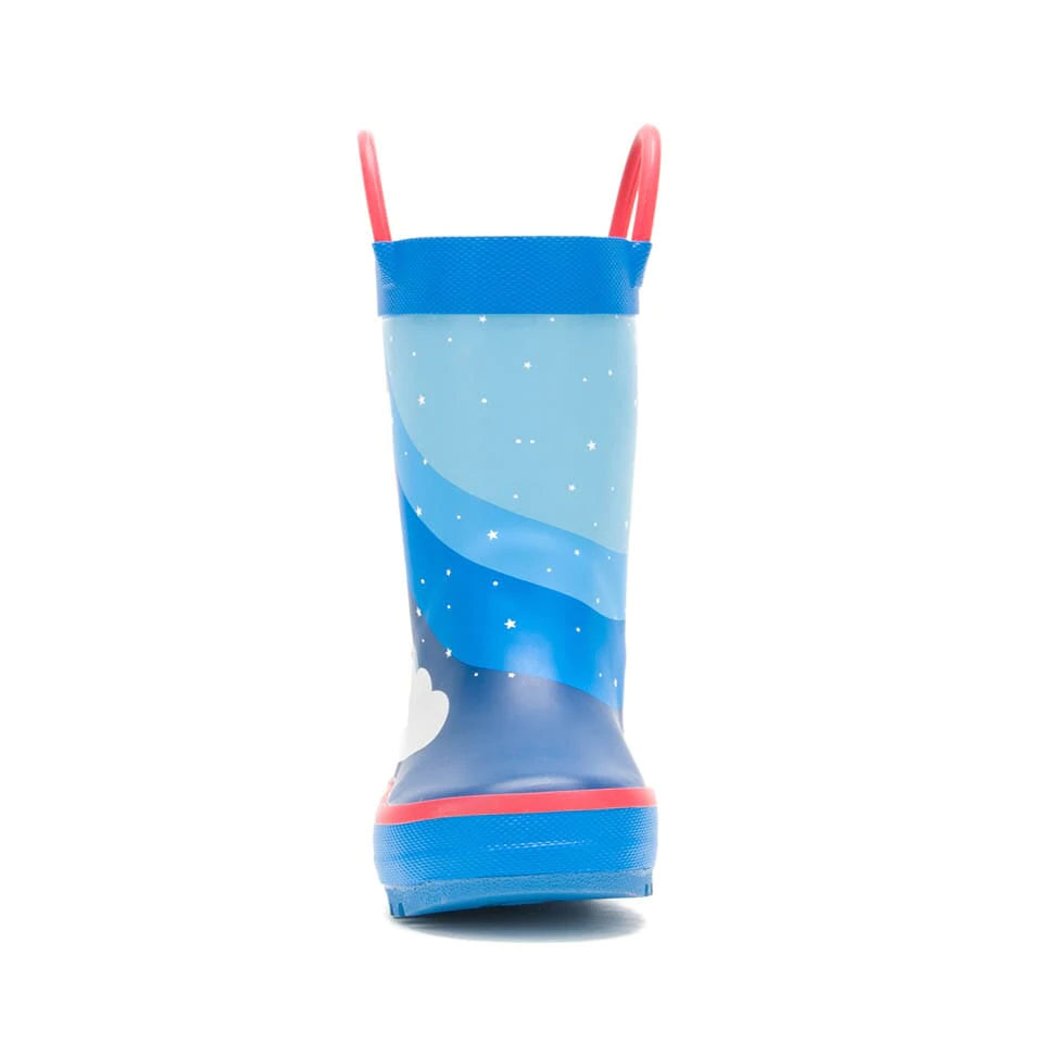 Kamik Rocket Ship Kids Rain Boots - Waterproof & Durable for Boys & Girls - Perfect for Puddles, Playground & Outdoor Adventures