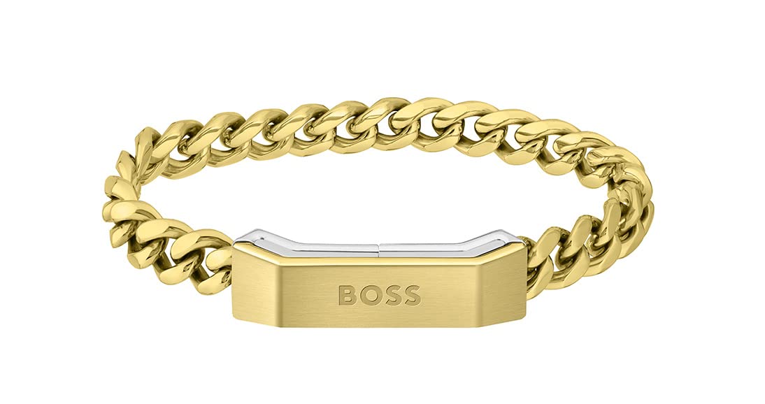 BOSS Jewelry Men's CARTER Collection Chain Bracelet - Gold, Silver & Black Options | Stylish Gift for Men, Perfect for Casual Wear & Special Occasions