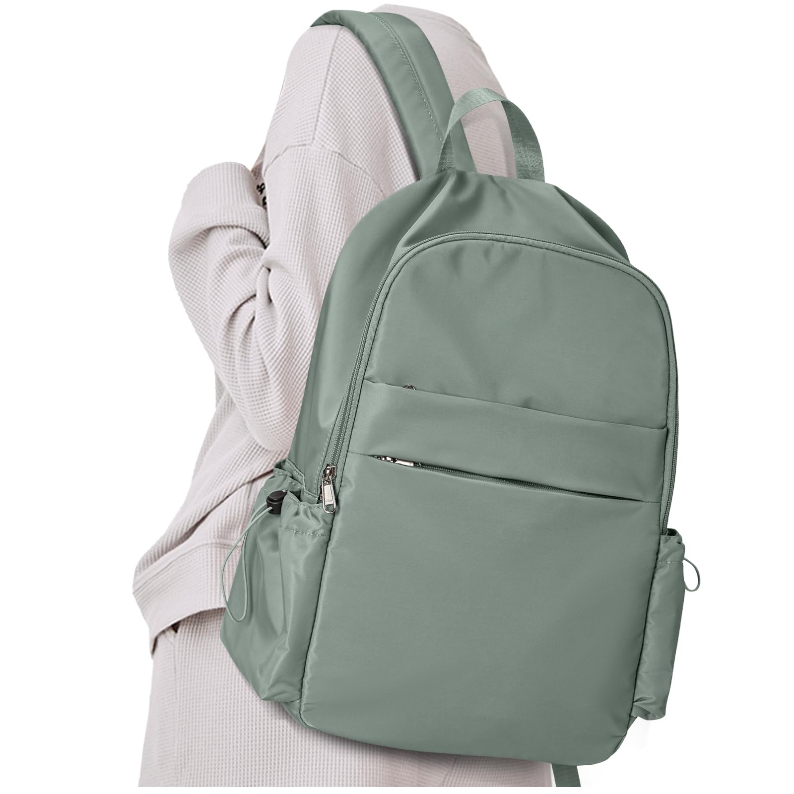 Stylish Anti-Theft Laptop Backpack for Women & Men - Durable Travel Backpack with Laptop Compartment for College, Work & Teachers - Perfect for Commuting, Business Trips & School Use - Green