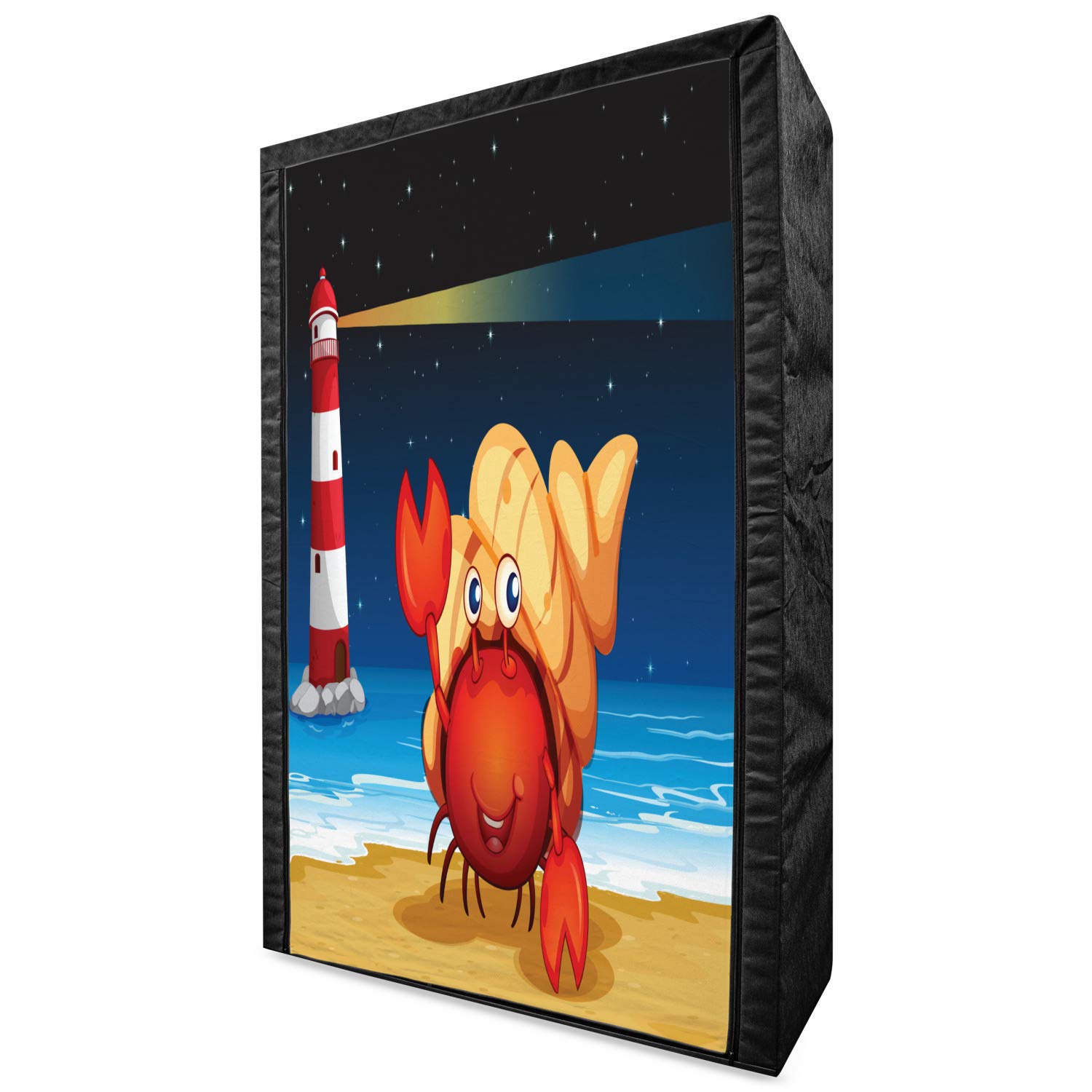 Ambesonne Crabs Portable Fabric Wardrobe - 42.5
