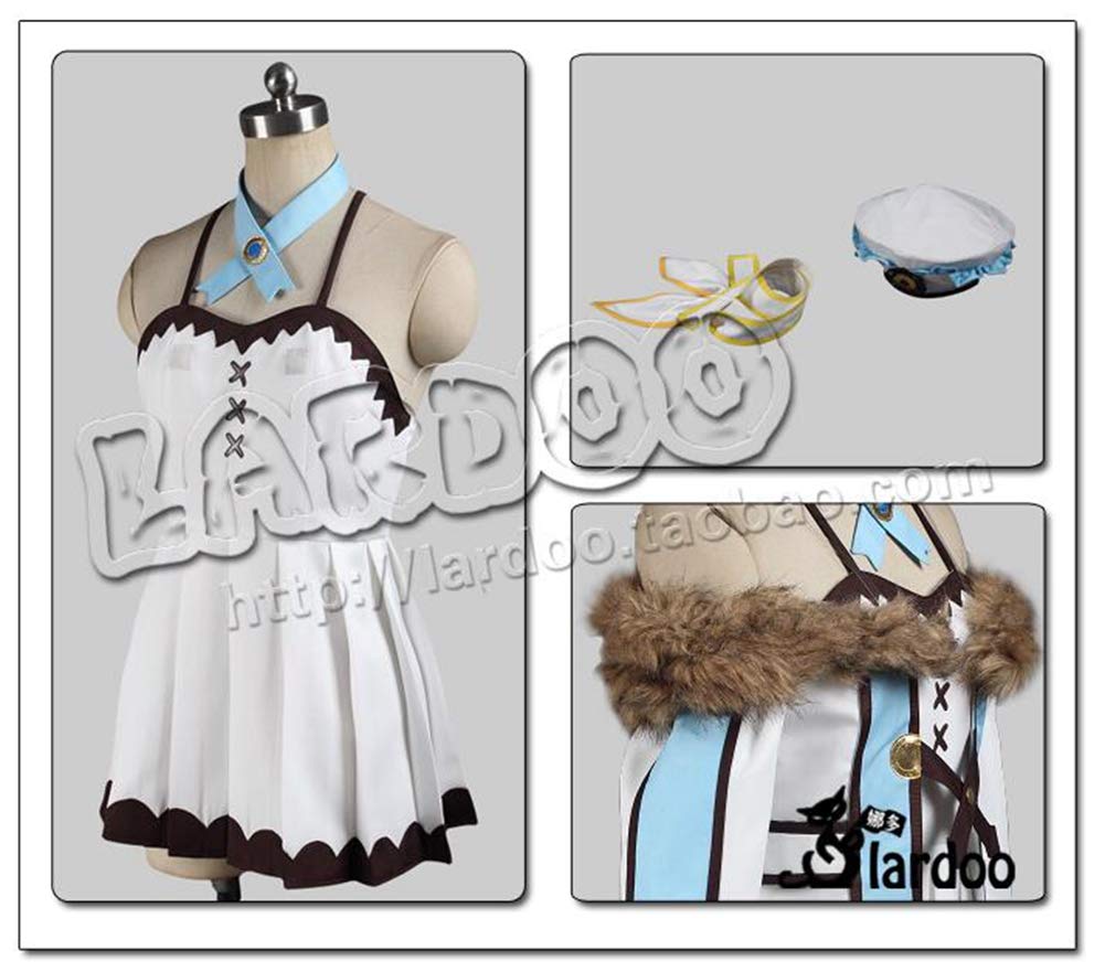 Hyperdimension Neptunia Blanc Cosplay Costume Set - Anime Coat, Dress & Hat for Convention, Halloween, and Cosplay Events | Perfect for Fans and Collectors