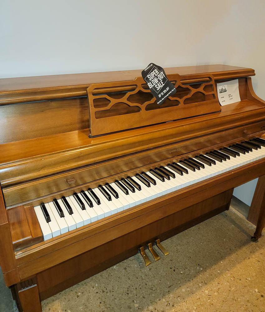 Vintage 1971 Kimball Console Piano in Satin Walnut Finish | Serial Number 777677 | Used | Perfect for Home, Studio & Vintage Decor