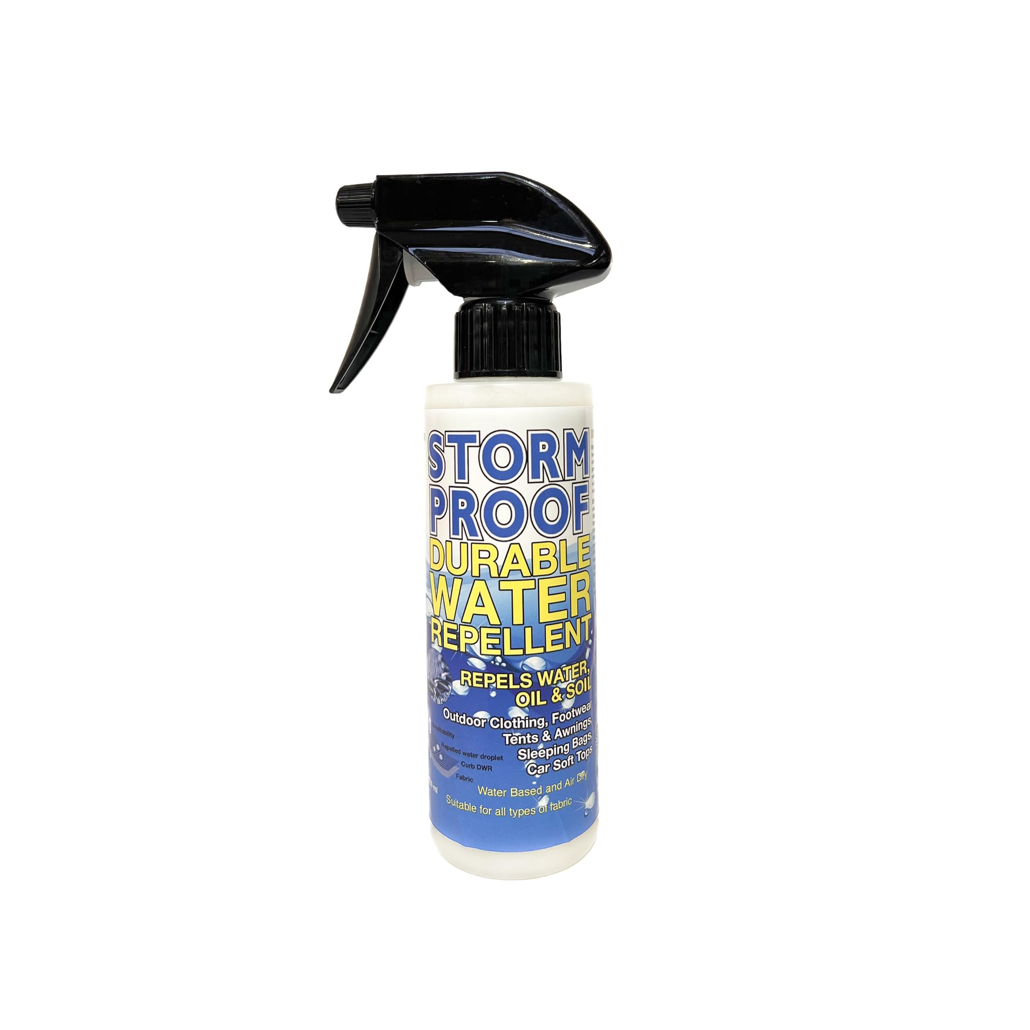 Stormproof Water Repellent Spray 250ml - Waterproof Shoes, Tents, Boots & Outdoor Gear | All-Weather Protection for Hiking, Camping & Adventure