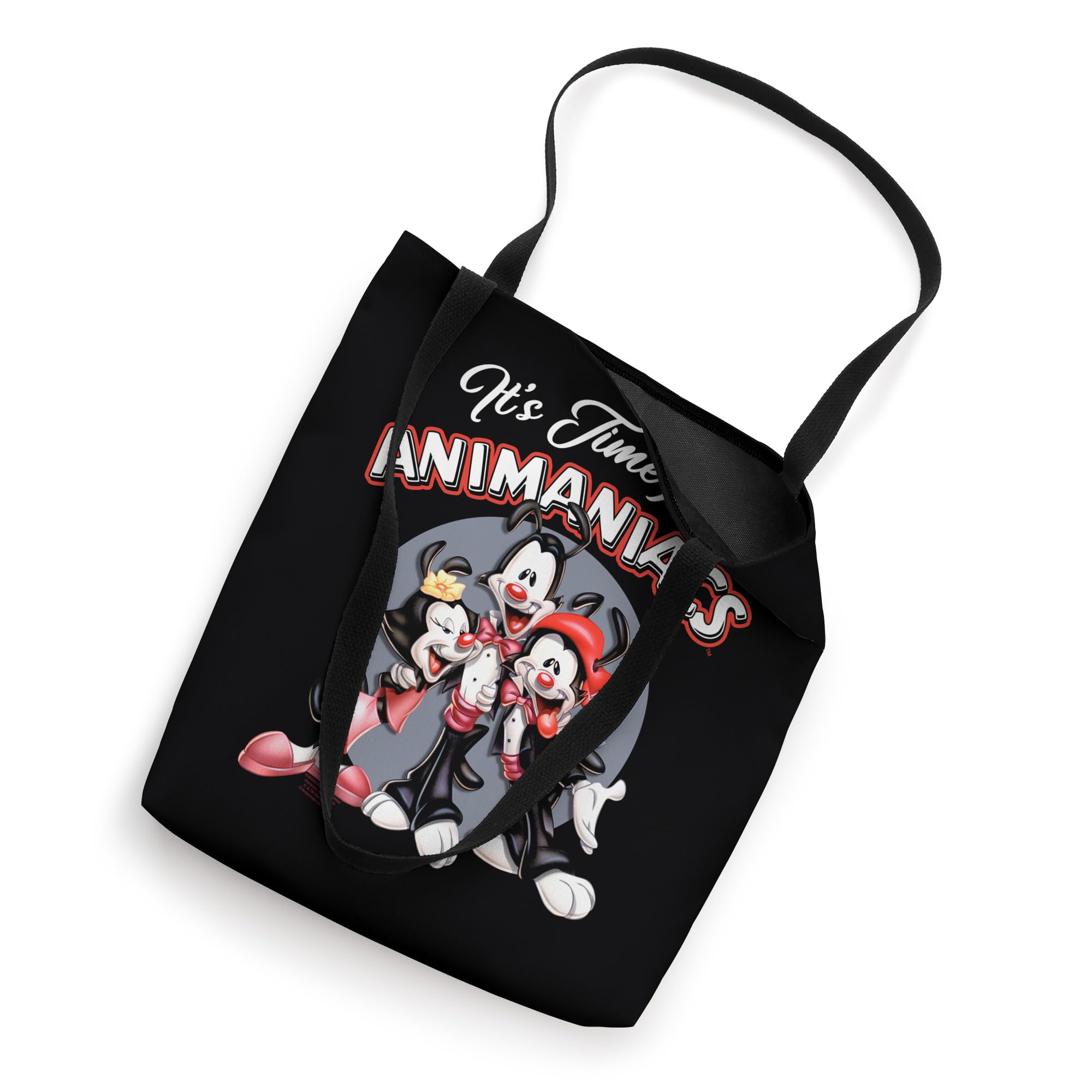 Animaniacs It's Time For Tote Bag - Cartoon Character Shoulder Bag for Women & Men - Perfect for Shopping, Beach, Work & School