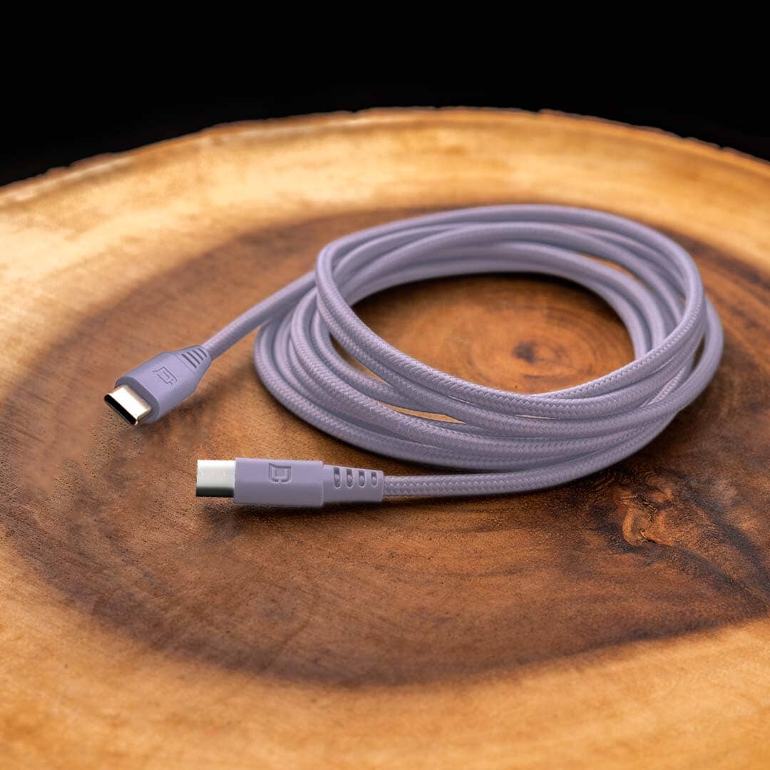 100W USB C to USB C Fast Charging Cable 6.6ft (2M) - Cobalt Violet | PD Compatible for MacBook Pro, iPhone 15, Galaxy S23 | High-Speed Data Sync & Fast Charging for Laptops, Tablets & Phones