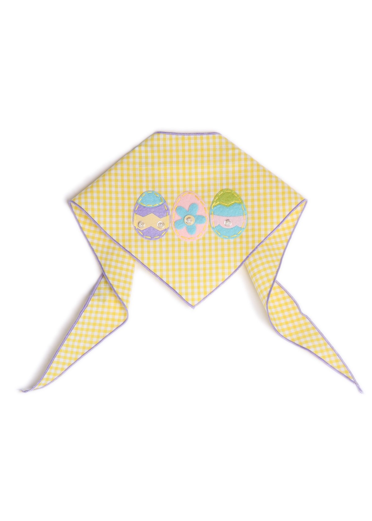 Easter Dog Bandanas with Easter Egg Print - 100% Cotton Pet Bandana for Medium to Large Dogs - Perfect for Easter Photos, Spring Walks & Holiday Parties