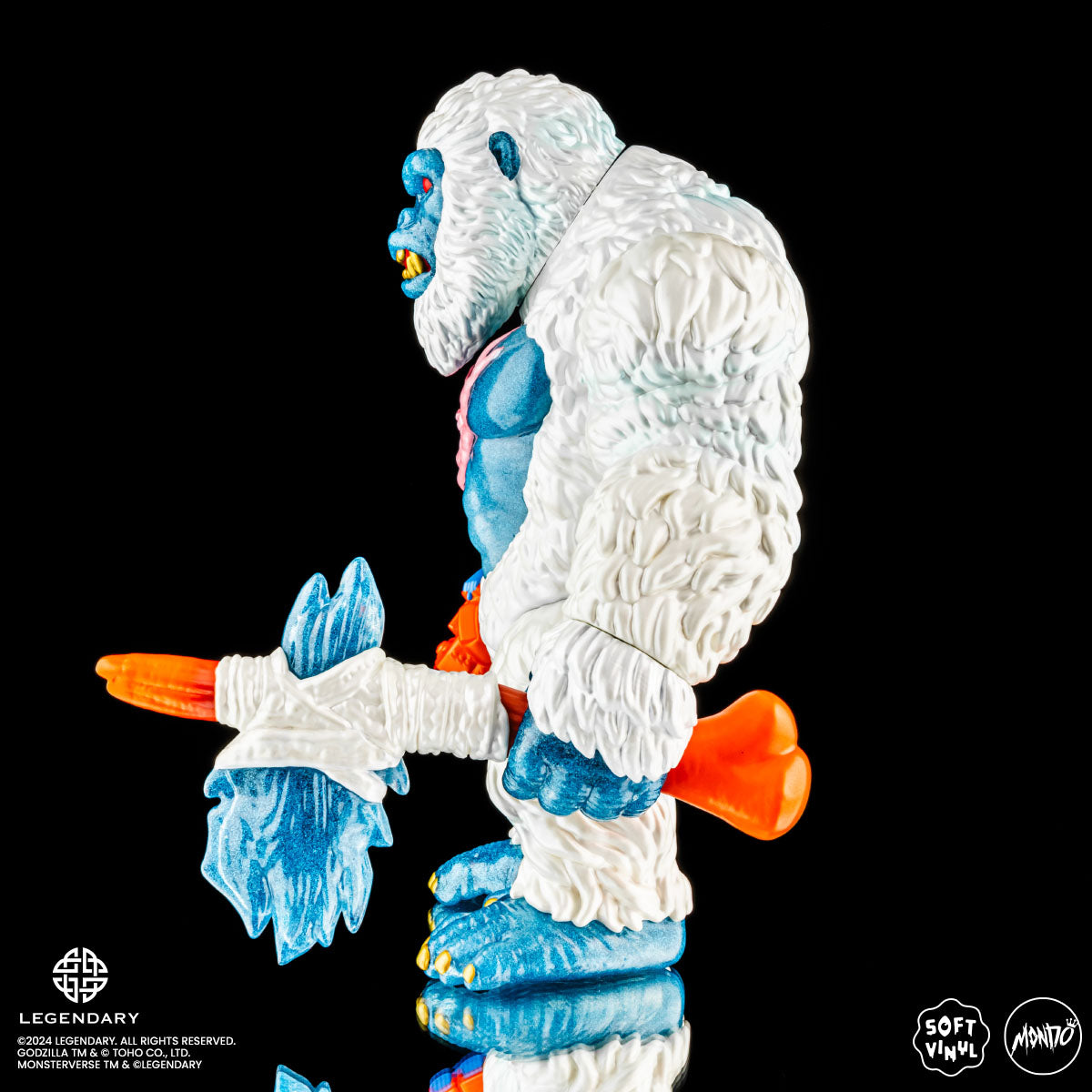 Godzilla x Kong: The New Empire Kong Soft Vinyl Figure - Primal Frost Variant Collectible Toy for Movie Fans & Pop Culture Enthusiasts | Perfect for Display, Gifts, and Anime Collections