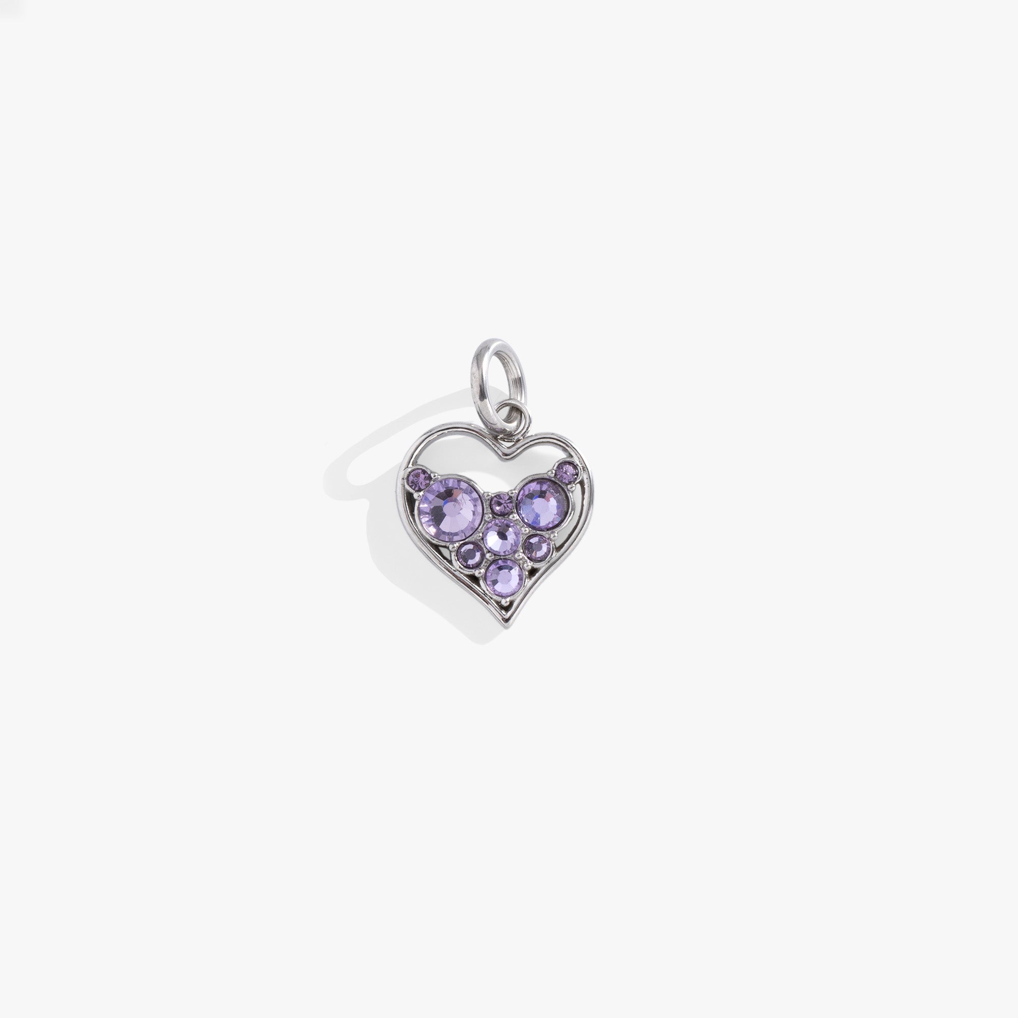 Crystal Heart Interchangeable Charm Necklace - Elegant Jewelry Gift for Women - Perfect for Valentine's Day, Anniversary & Romantic Occasions