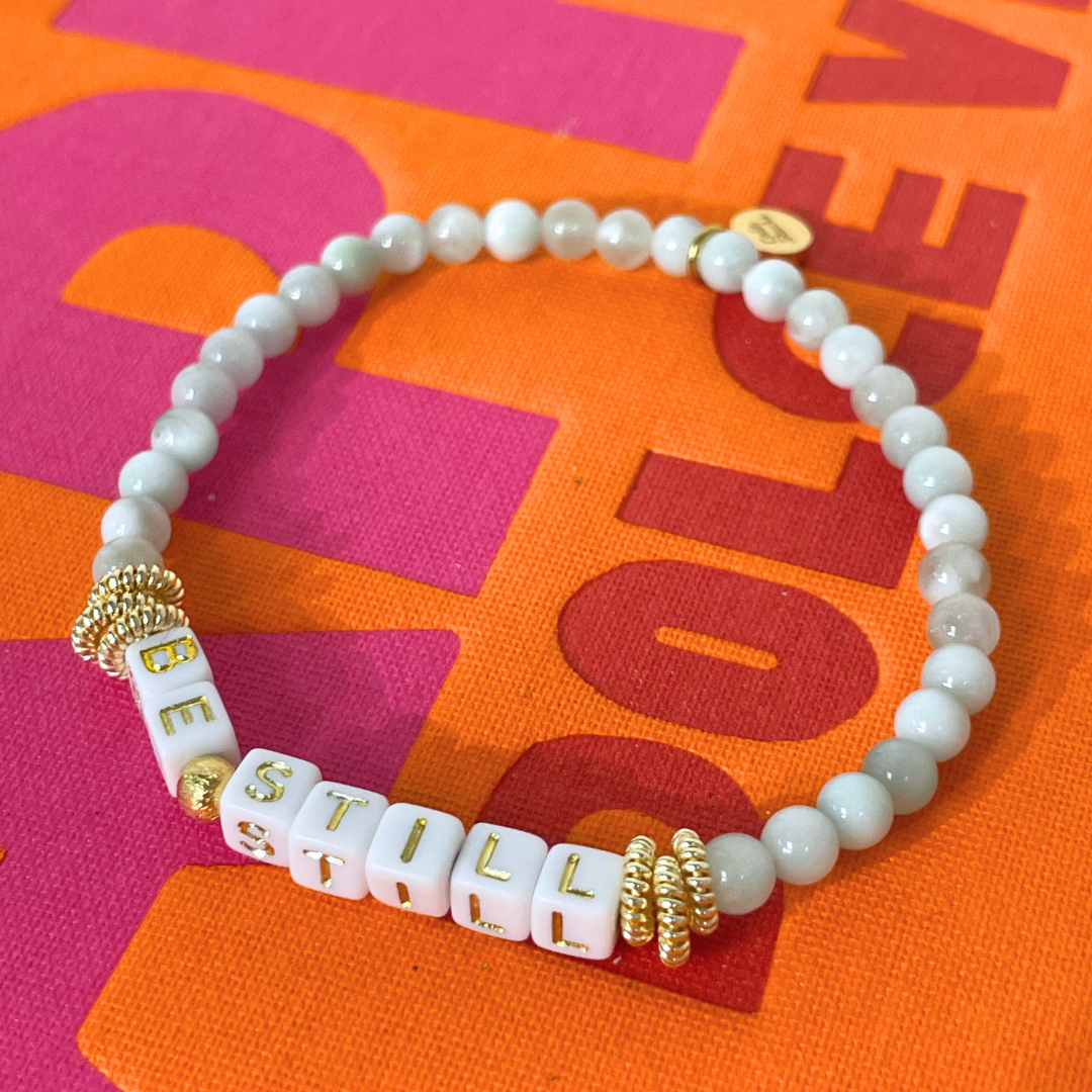 Cola Stacks Be Still Bracelet - Inspirational Christian Jewelry for Women, Stainless Steel Faith-Based Cuff Bangle - Perfect for Daily Wear, Prayer & Meditation