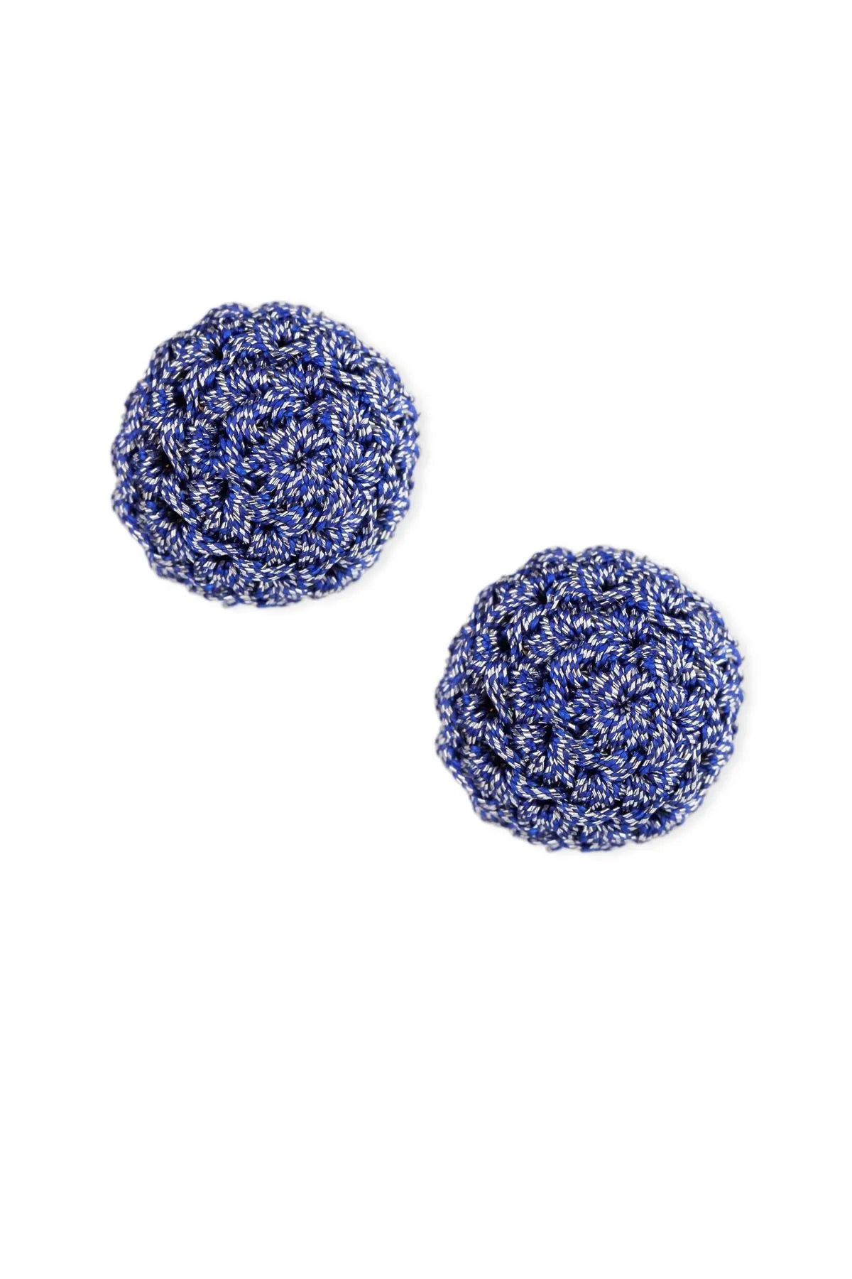 Stylish Metallic Crochet Thread Cluster Stud Earrings for Women - Trendy Boho Jewelry for Parties, Weddings & Everyday Wear