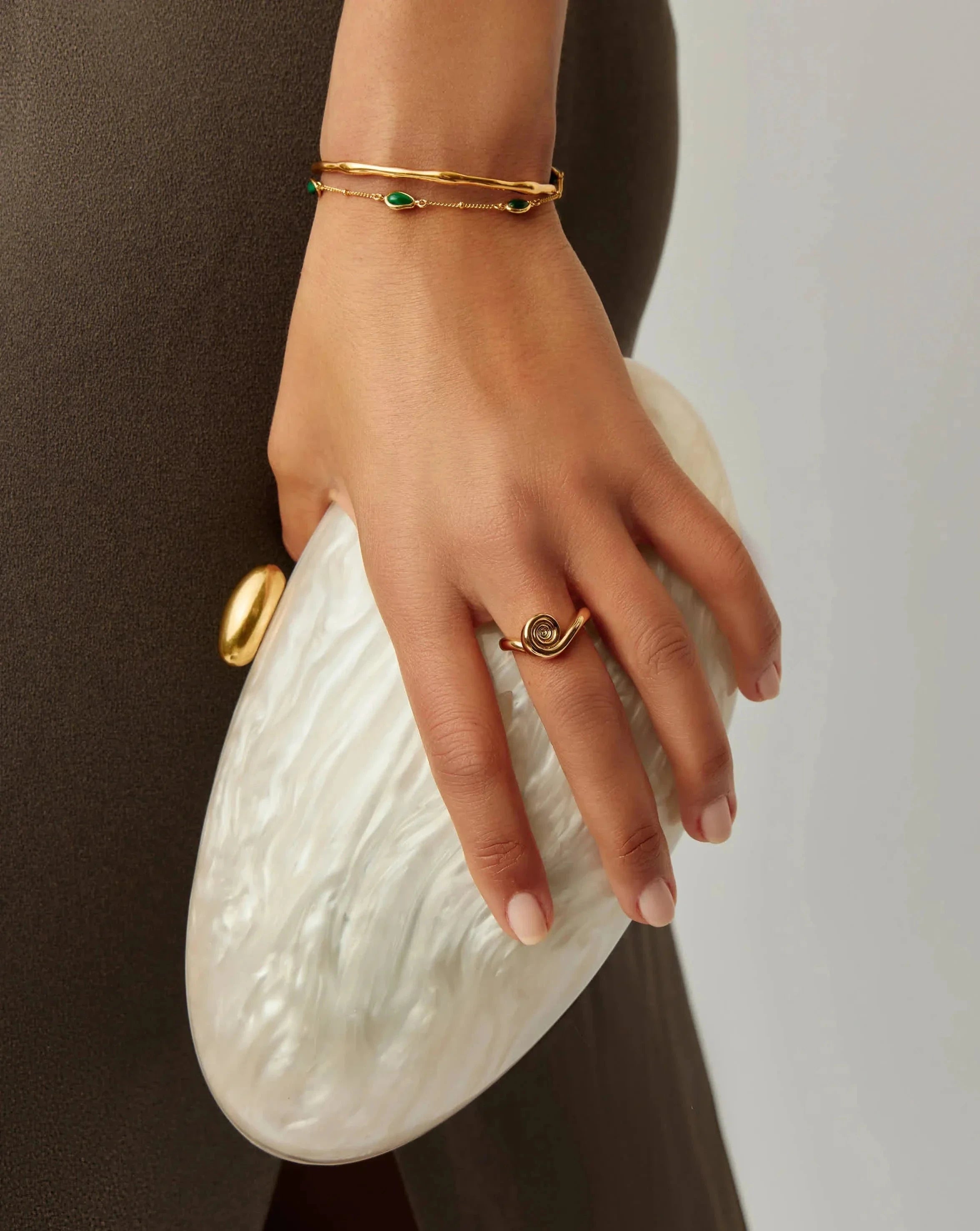 18K Gold Plated Spiral Stacking Rings for Women - Elegant Layered Jewelry for Daily Wear, Parties & Gifts