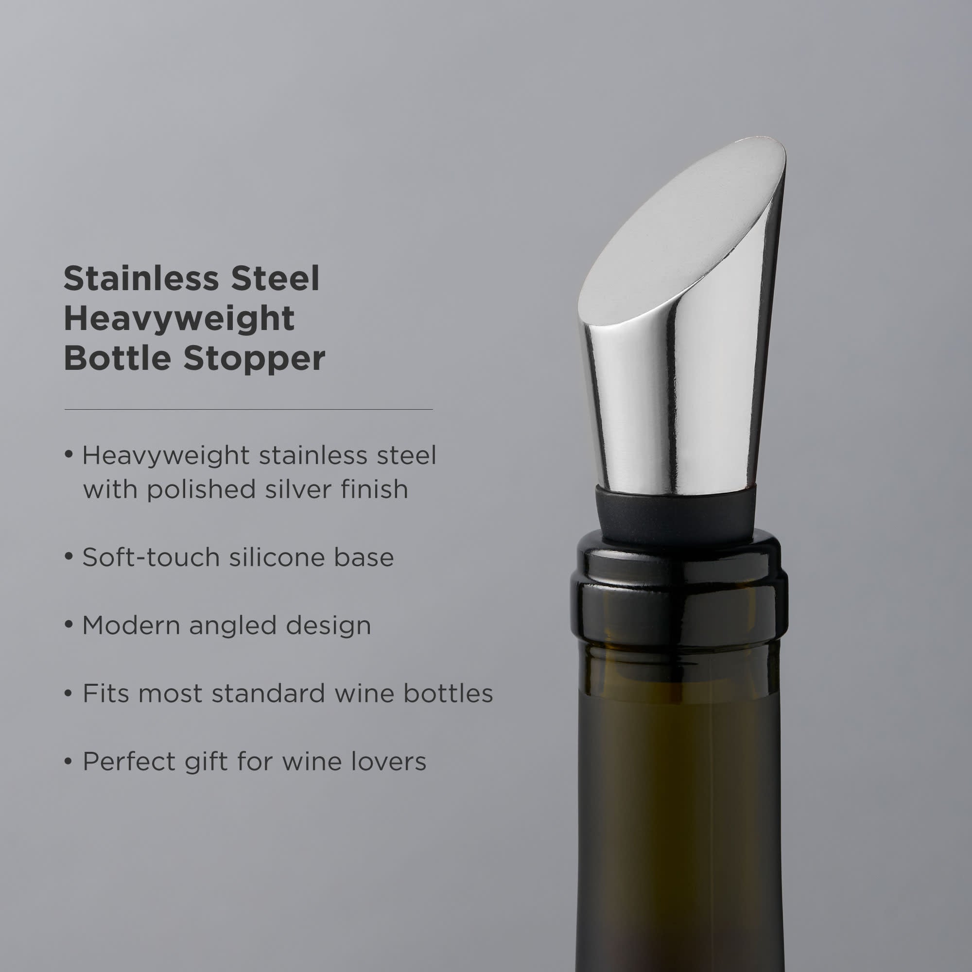 Premium Harrison Heavyweight Wine Bottle Stopper - Airtight Seal for Wine, Champagne & Liquor Bottles - Perfect for Home Bars, Restaurants & Gifting