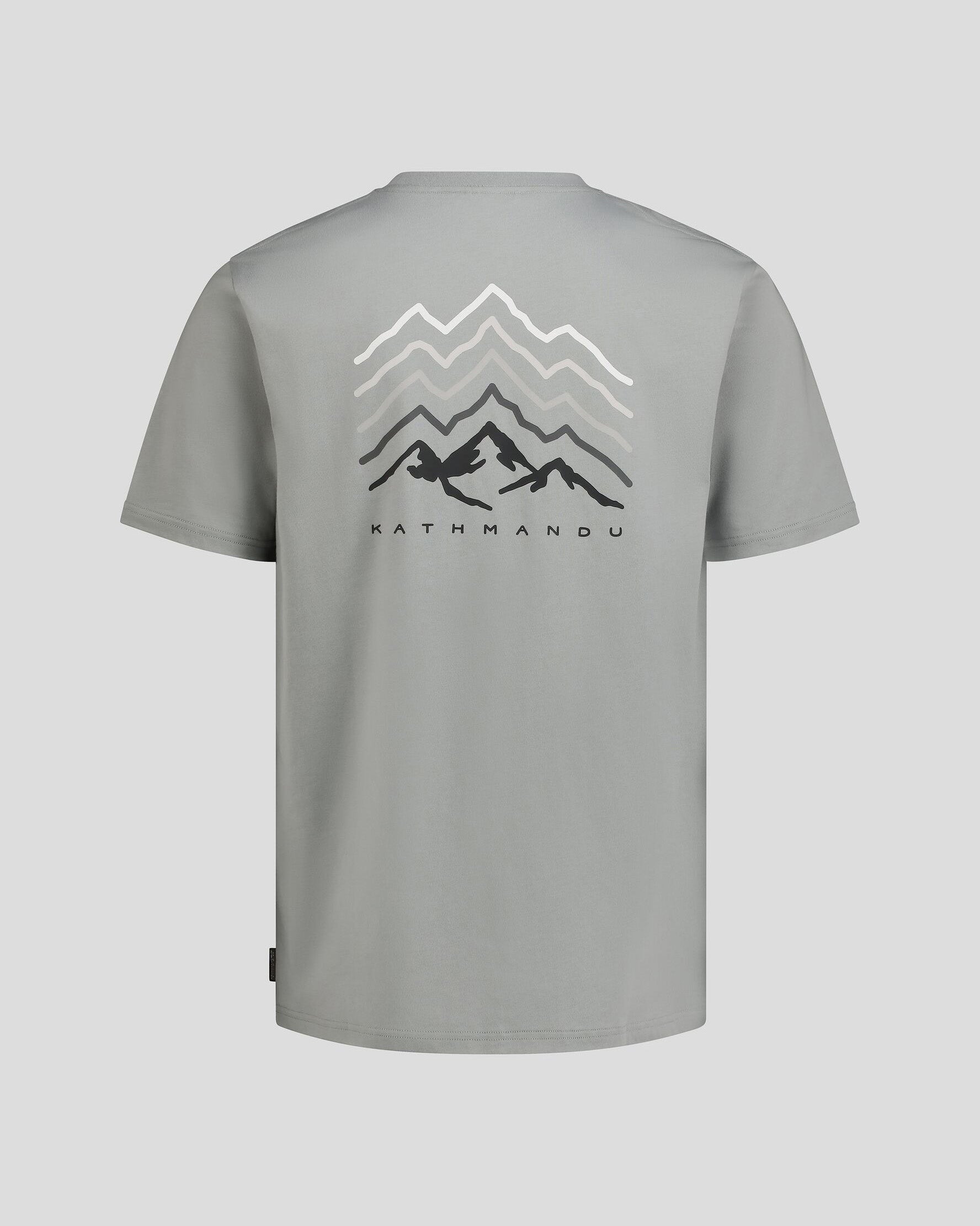 Men's Mountain Rays Organic Cotton T-Shirt - Light Moon - Soft & Breathable for Hiking, Camping & Outdoor Adventures