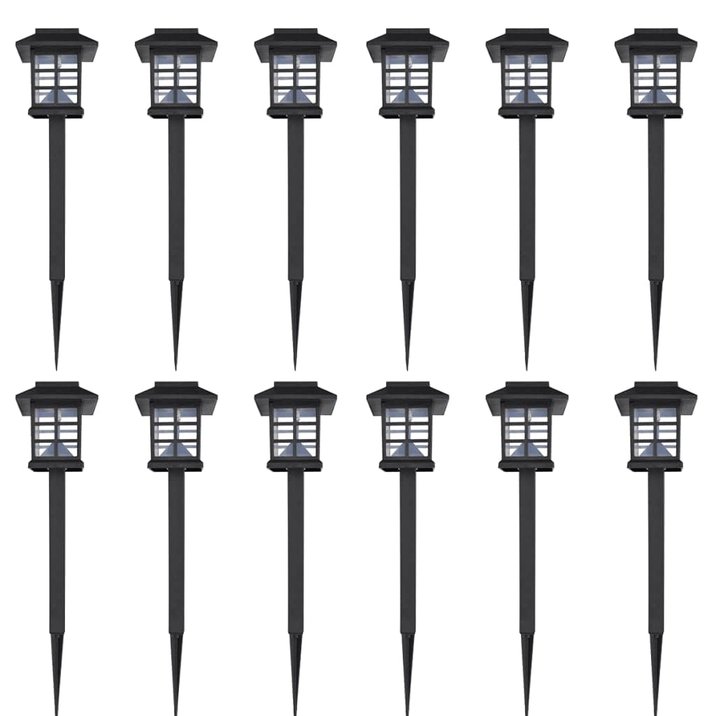 12 Pack Solar LED Garden Lights - Waterproof Outdoor Landscape Lighting for Lawn, Pathway, Yard & Garden Decor - Solar Powered Ground Lights for Eco-Friendly Illumination at Night