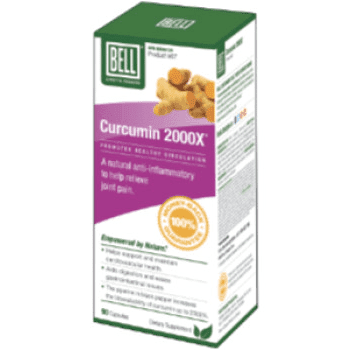 Bell Curcumin 2000X Turmeric Extract 90 Capsules - Premium Supplement for Joint Health & Inflammation Relief - Perfect for Daily Wellness & Active Lifestyle