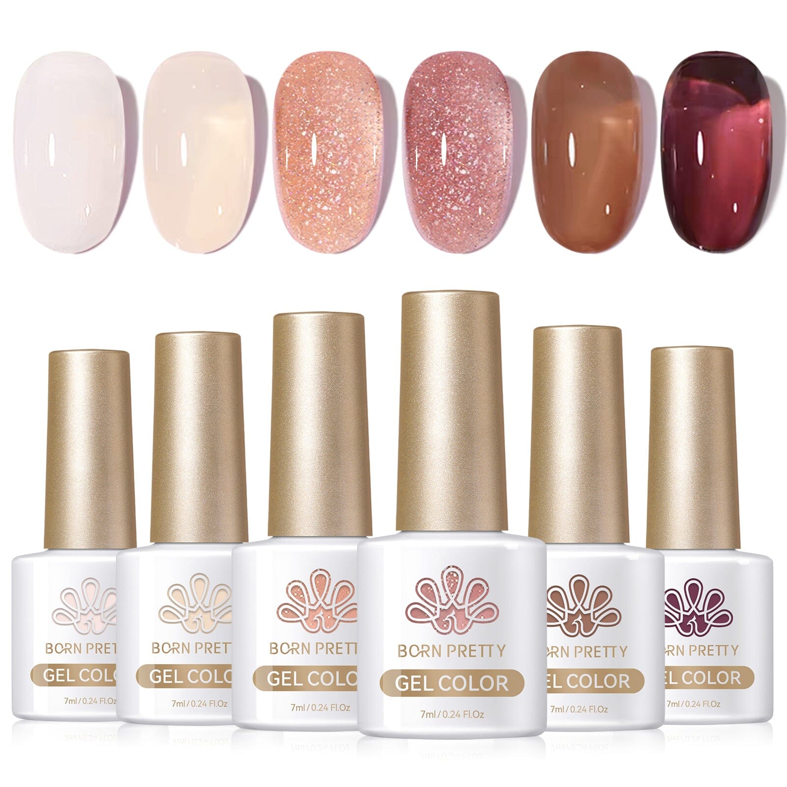 Jelly Gel Polish - Autumn Dusk #04 (7ml) | Long-Lasting Nail Polish for Fall & Winter | Perfect for Manicures, Pedicures & Nail Art