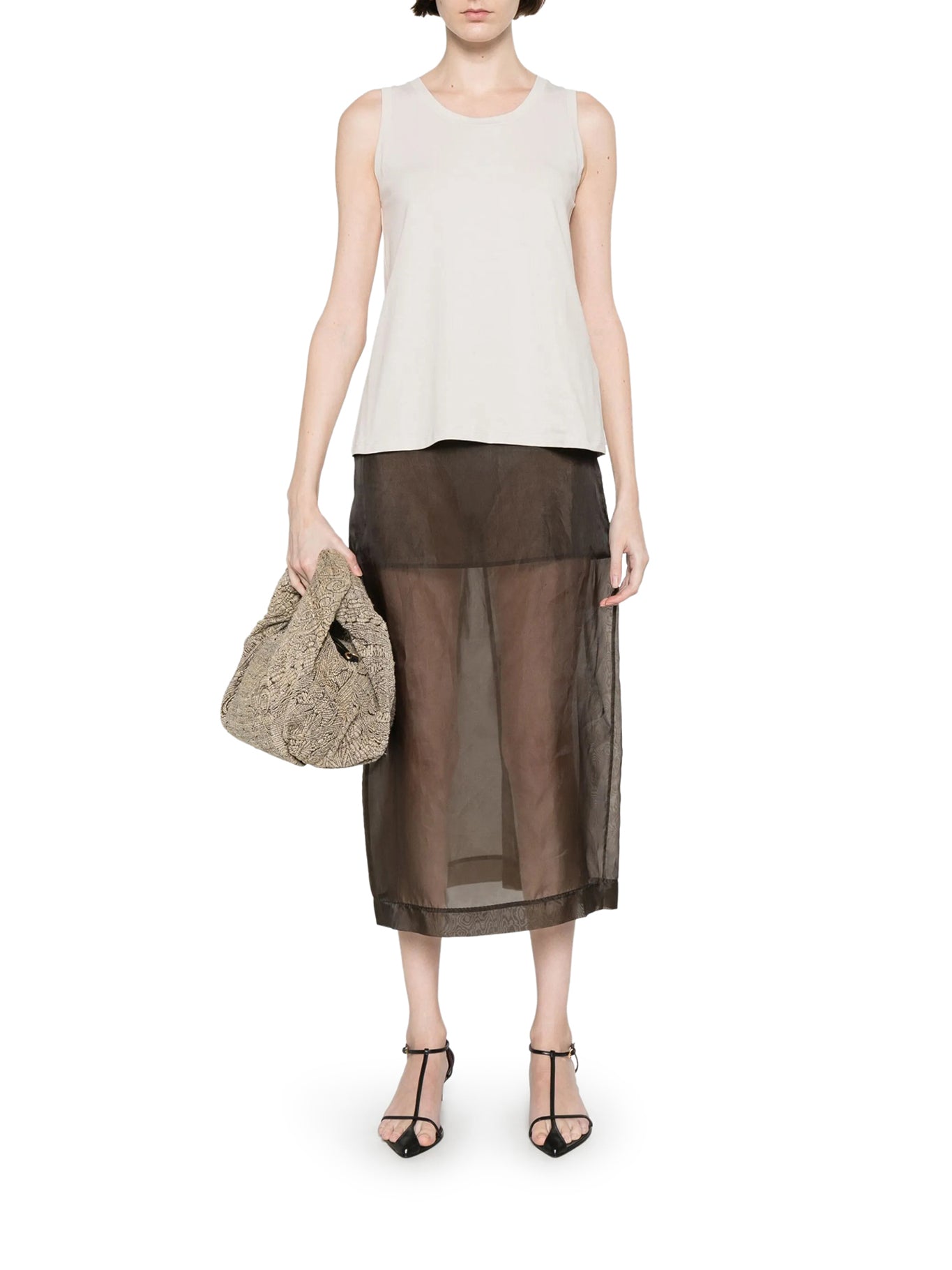 Smaxmara Herbert Tank Top for Women - Nude Neutrals Beige 001 - Casual Summer Wear, Layering Essential, Perfect for Beach & Everyday Outfits