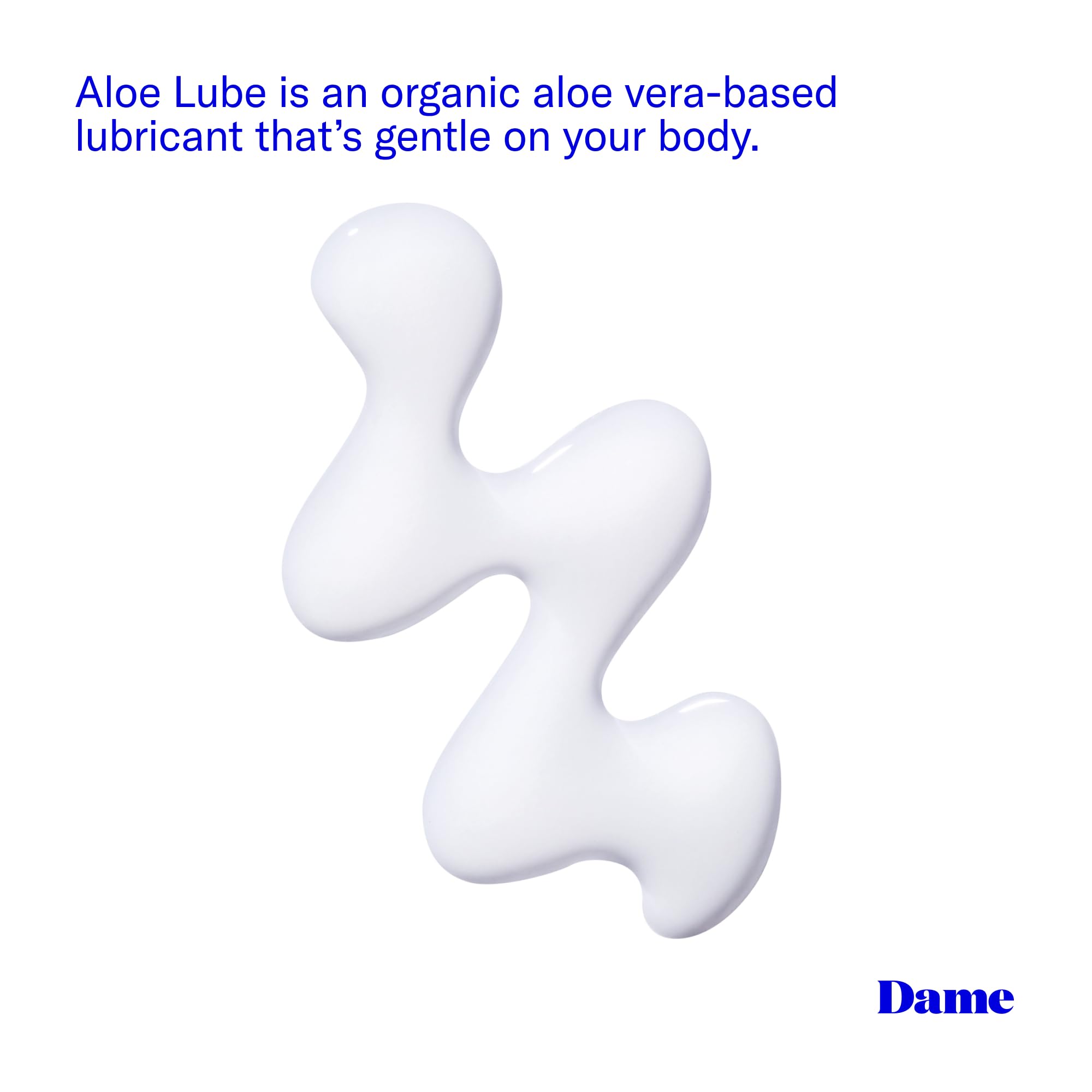 Dame Products Aloe-Based Personal Lubricant for Women - 4 Fl Oz - Doctor Recommended pH-Balanced Aloe Vera Lube - Perfect for Intimate Comfort & Sensitive Skin Care - Ideal for Couples & Solo Use