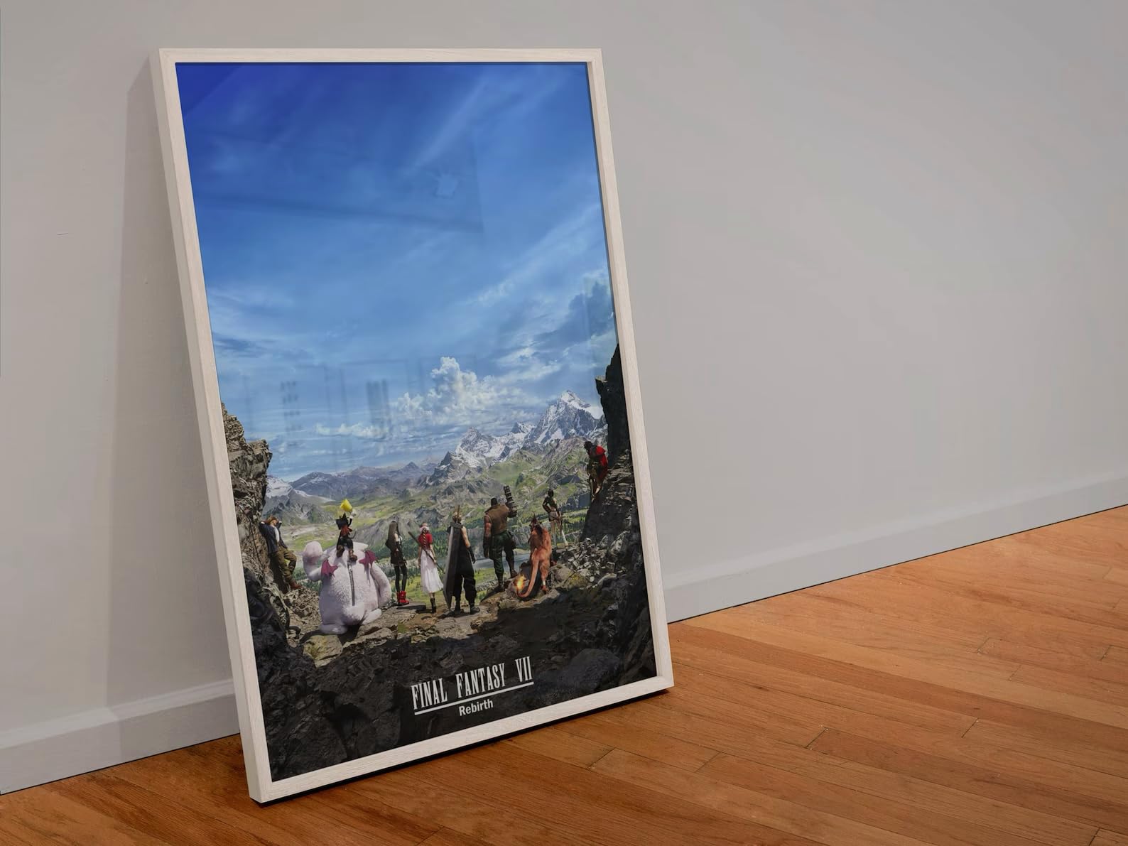 Final Fantasy VII (7) REBIRTH Official Key Art Poster - 24x36 Inches Wall Decor for Living Room, Office, Bedroom, Game Room - Perfect Gift for Fans & Home Decoration