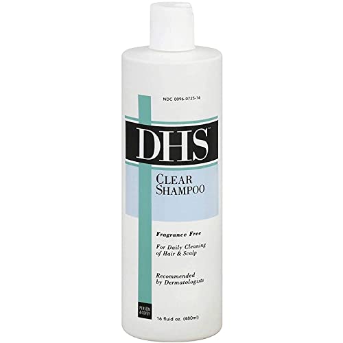 DHS Clear Shampoo for All Hair Types - 16 oz Bottle (Pack of 3) | Gentle Daily Cleansing & Scalp Care | Perfect for Home, Travel & Gym Use