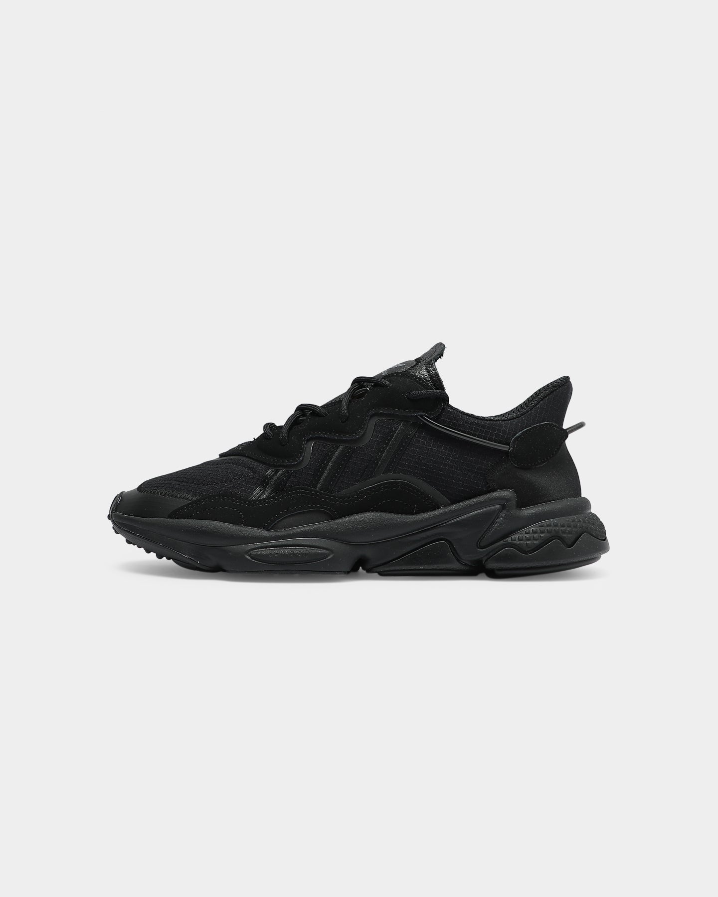 Adidas Ozweego Men's Running Shoes - Black/Black/Grey | Lightweight Comfort for Jogging, Gym & Casual Wear