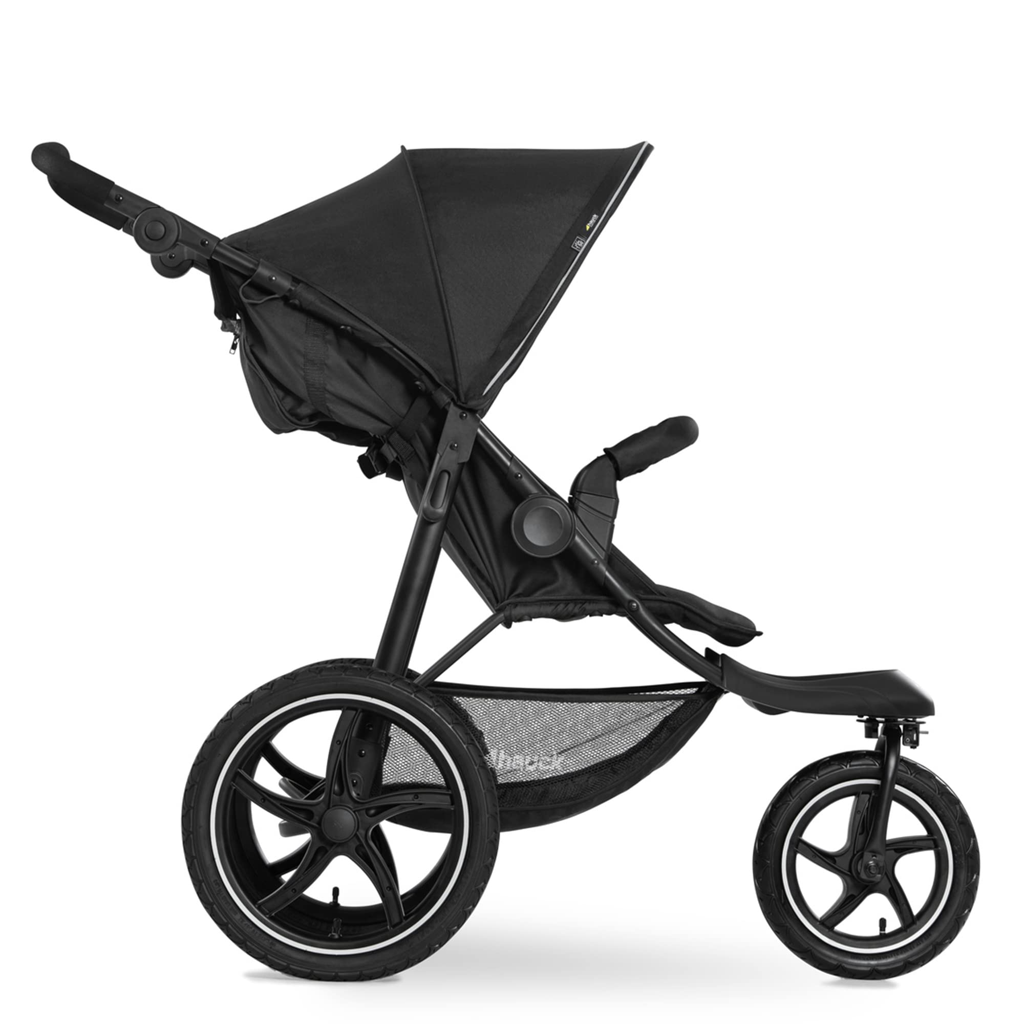 Hauck Runner 2 All-Terrain Jogging Stroller for Baby & Toddler - Lightweight Running Stroller with Shock Absorption (Black) - Perfect for Outdoor Adventures, Park Runs & Active Parents