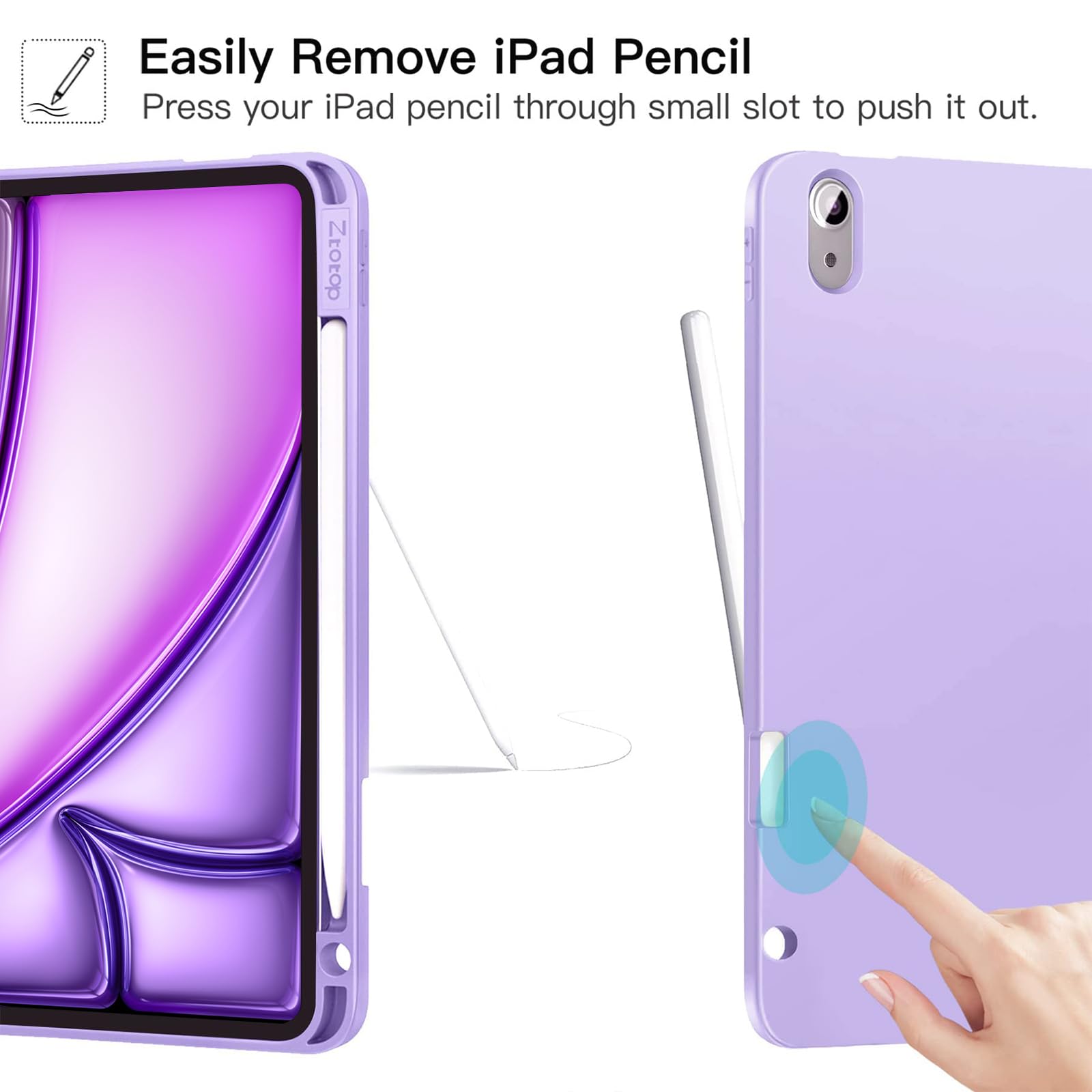 Ztotop iPad Air 11 Inch Case (M3/M2 2025/2024) & iPad Air 5th/4th Gen 10.9 Inch (2022/2020) & iPad Pro 11