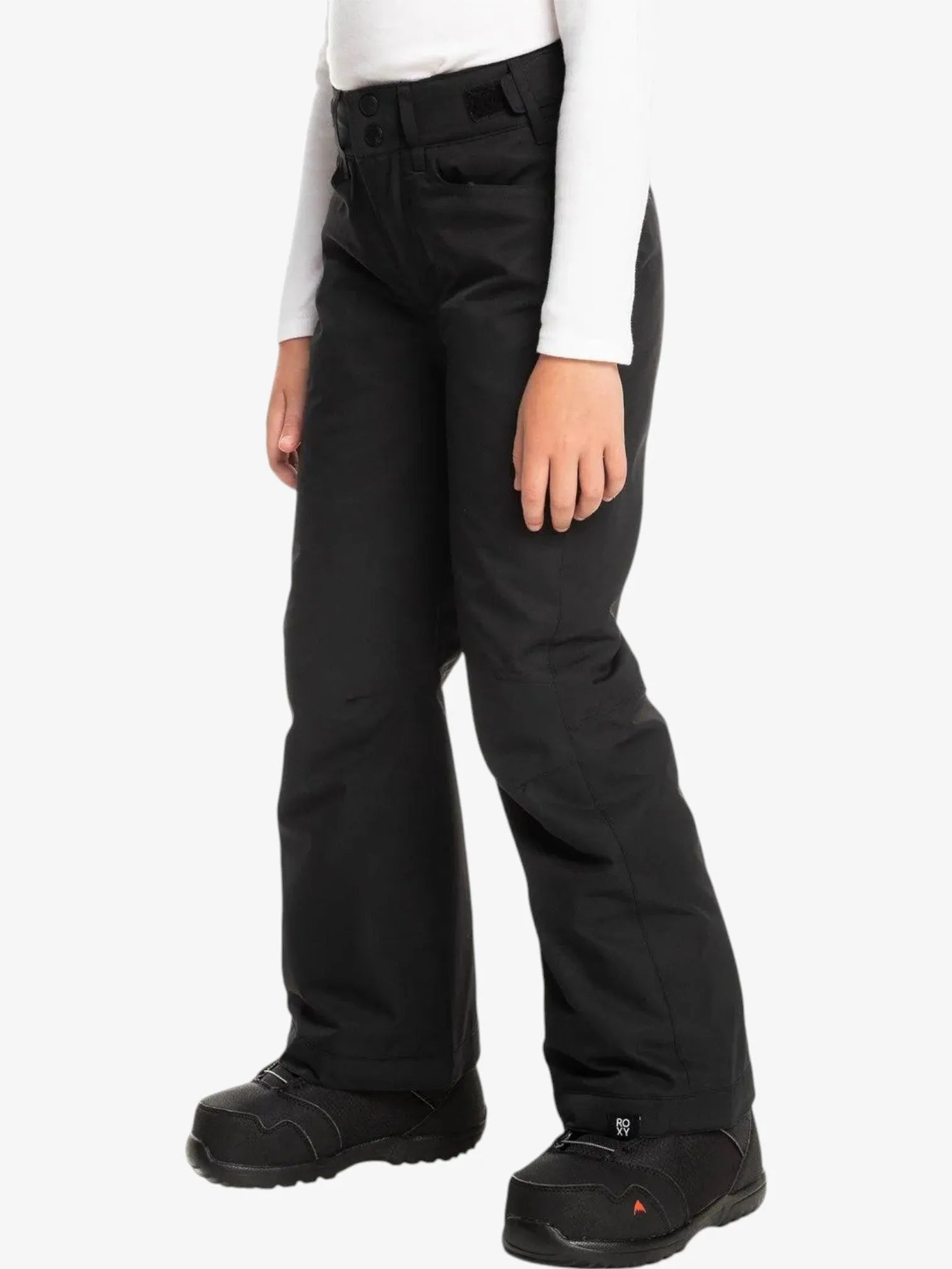 ROXY Girls' Snow Pants - Black | Waterproof Winter Snowboard Pants for Kids | Perfect for Skiing, Snowboarding & Outdoor Winter Activities