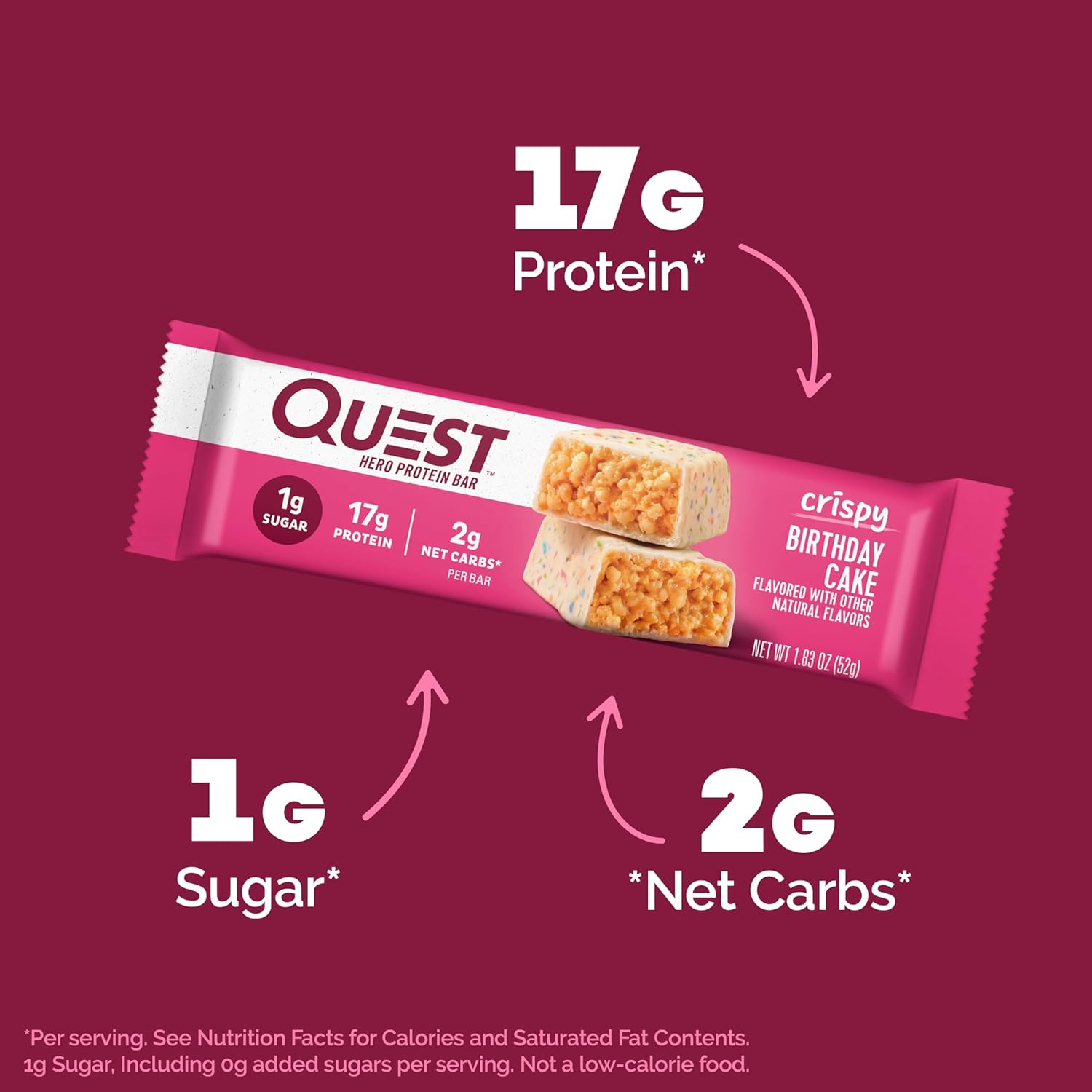 Quest Crispy Protein Bars - High Protein, Low Carb Snack for Weight Loss & Muscle Building - Perfect for Gym, Hiking & On-the-Go Energy Boost