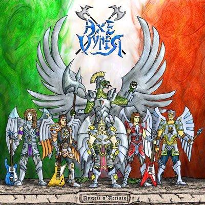 Axevyper Angeli D'Acciaio GIANCARLO FONTANI - Premium Italian Steel Angel Figurine for Home Decor, Gift & Collectible - Perfect for Christmas, Wedding & Shelf Display