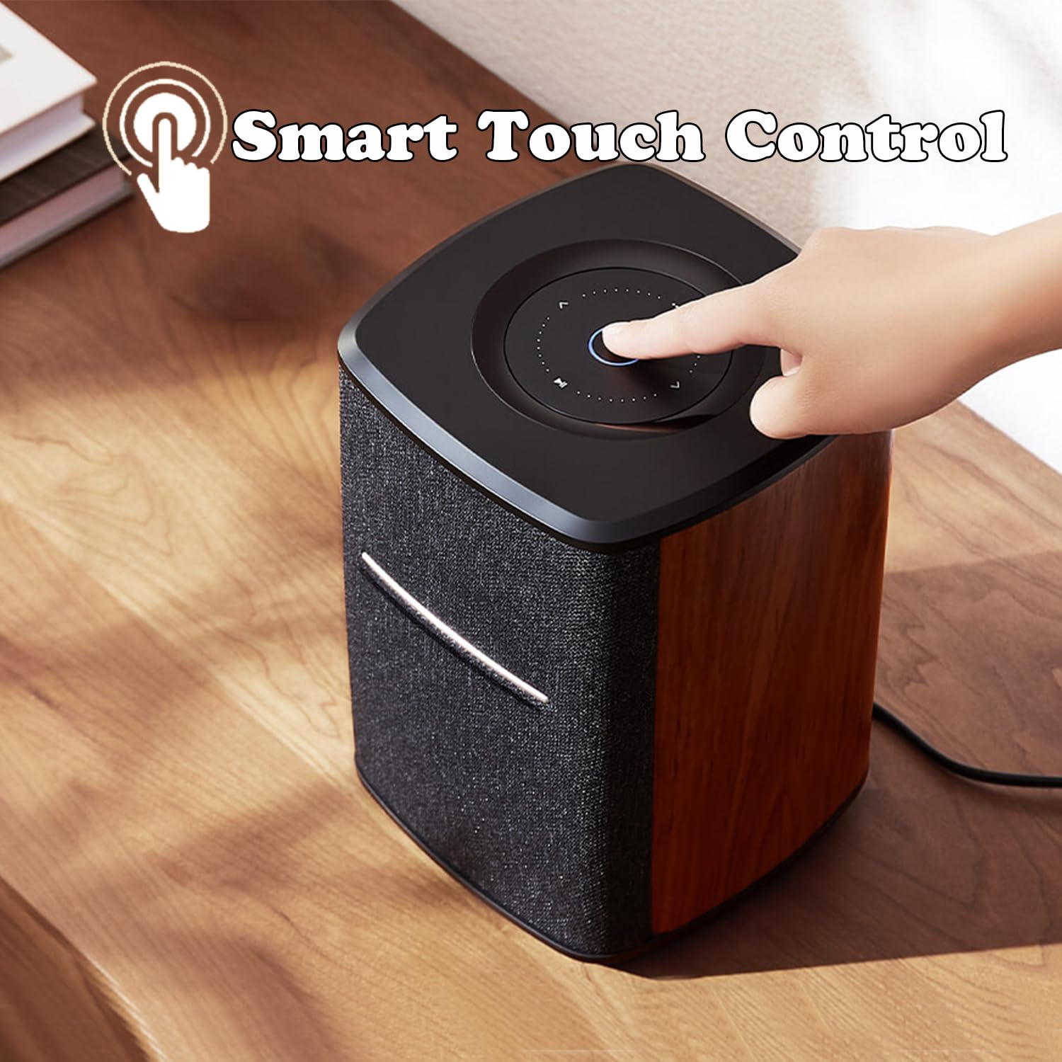 Edifier MS50A WiFi Smart Speaker - 40W RMS Wireless Bluetooth & AirPlay 2 Sound System, Works with Alexa, Spotify & Tidal Connect (No Microphone) - Perfect for Home Audio, Parties & Background Music
