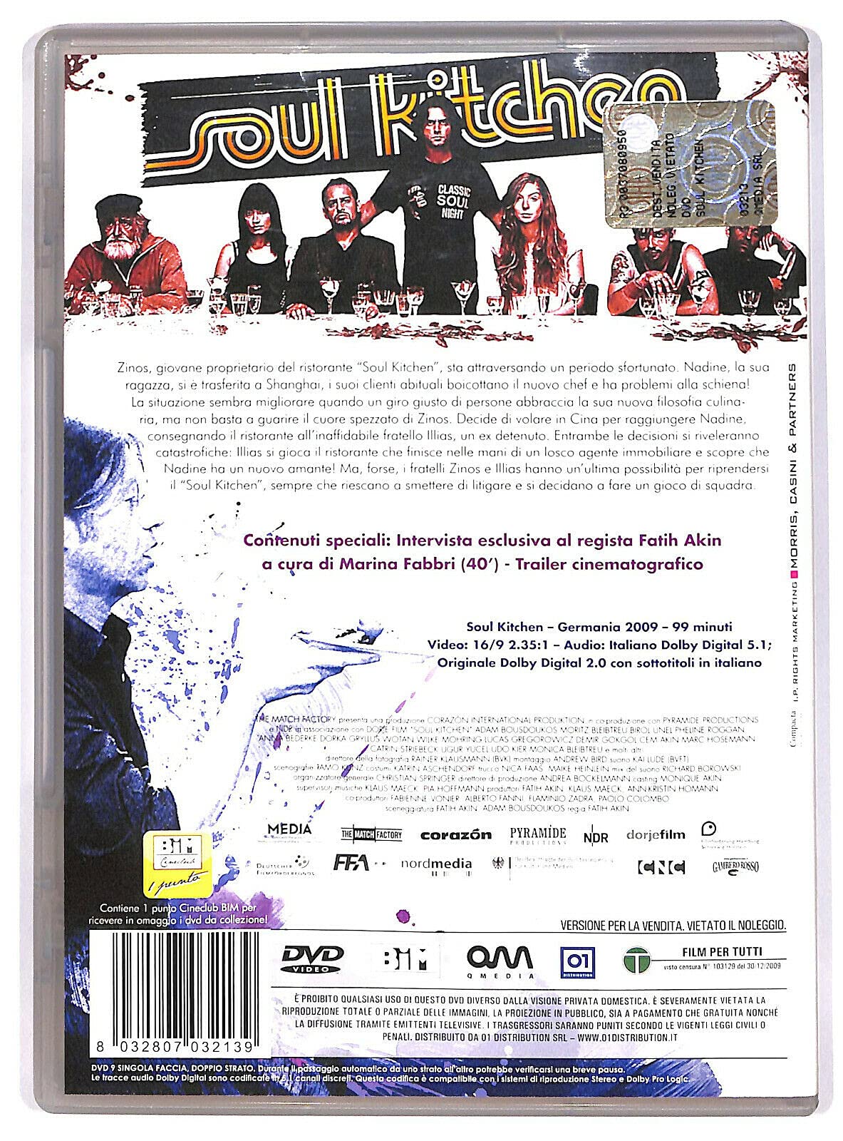 Soul Kitchen (2009) DVD | German Comedy Film by Fatih Akin | Perfect for Movie Nights & Film Studies