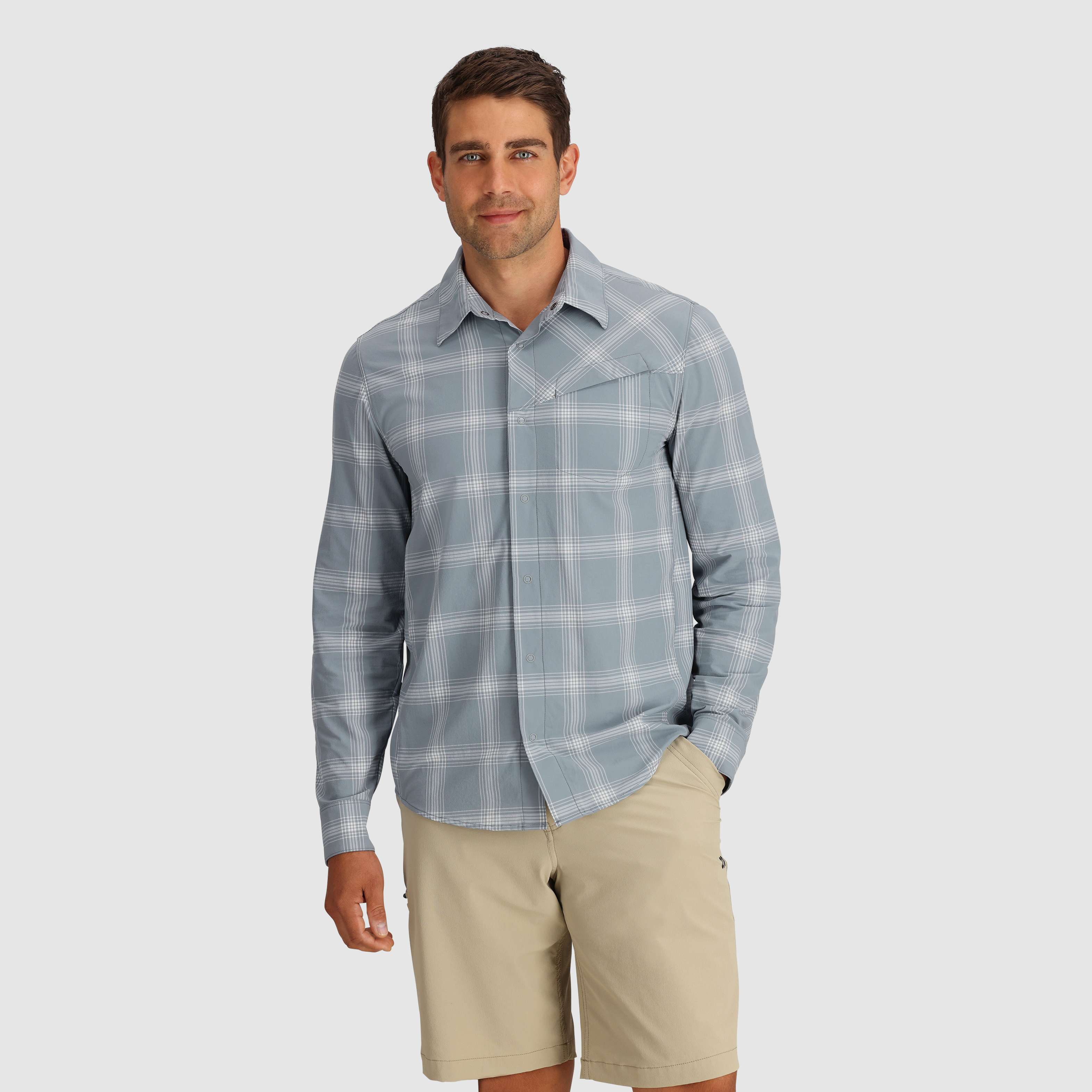 Men's Astroman UPF 50+ Sun Protection Long Sleeve Shirt - Lightweight Quick-Dry Hiking & Outdoor Fishing Shirt for UV Protection