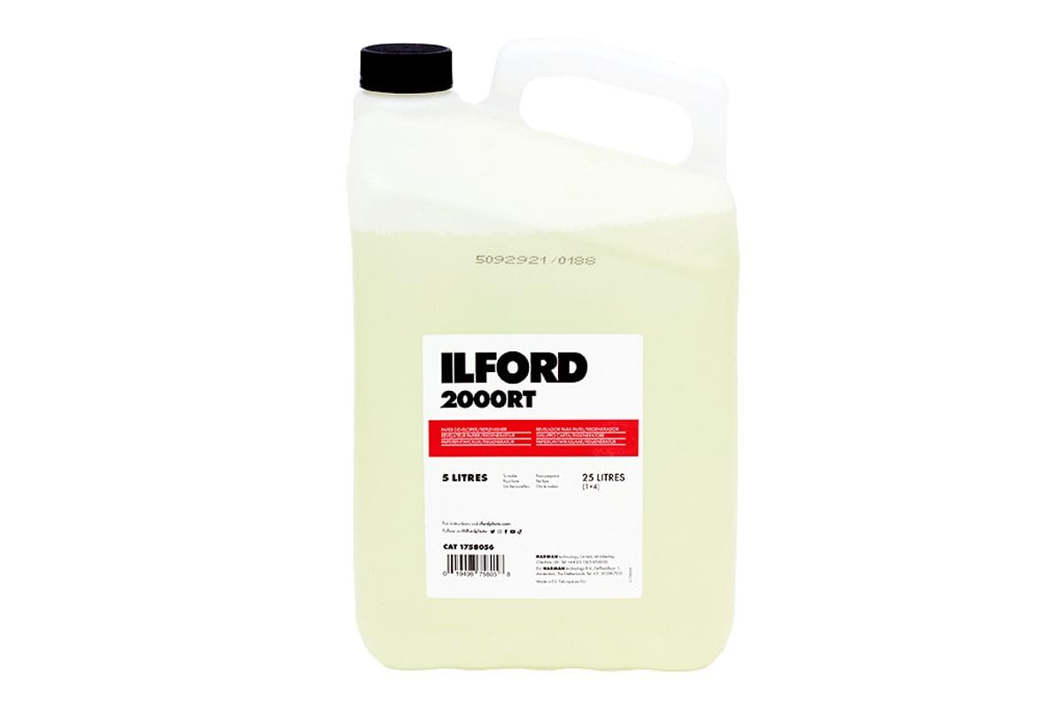 Ilford 2000 RT Paper Developer & Replenisher - 5 Liter for Black & White Photo Printing | Darkroom Chemical Solution for Professional Photographers & Film Enthusiasts