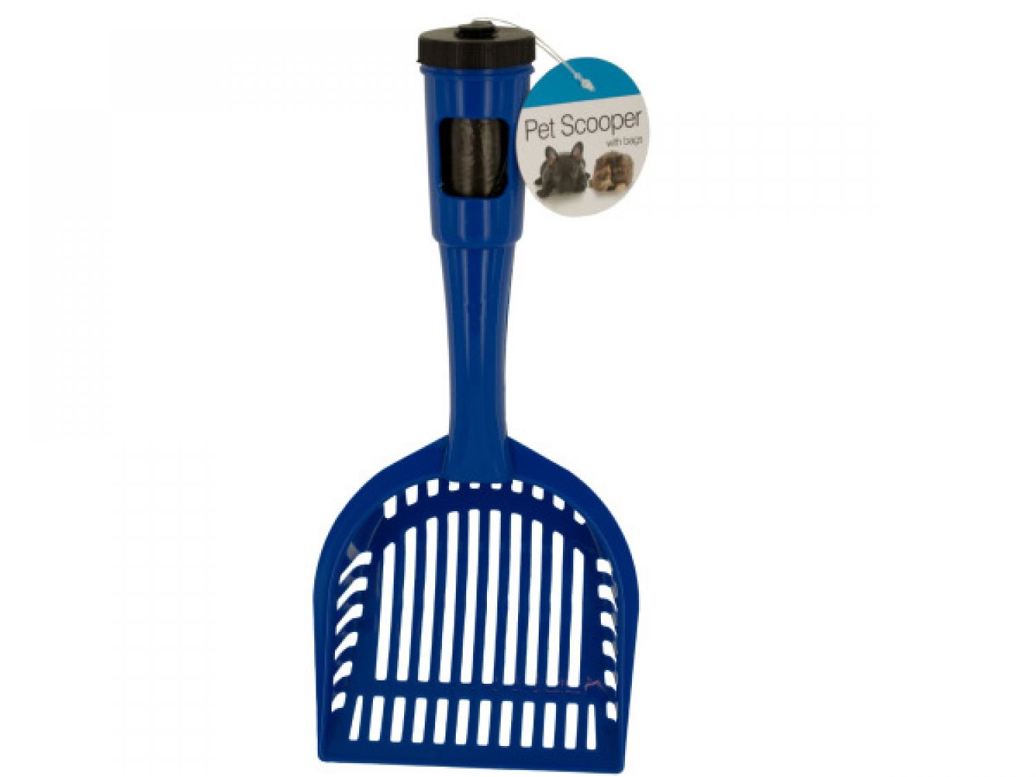 Bulk Pet Litter Scooper with Waste Bags in Handle - Set of 24 | Durable Cat Waste Cleanup Tool for Easy Litter Box Maintenance | Perfect for Multi-Cat Homes & Pet Care Essentials