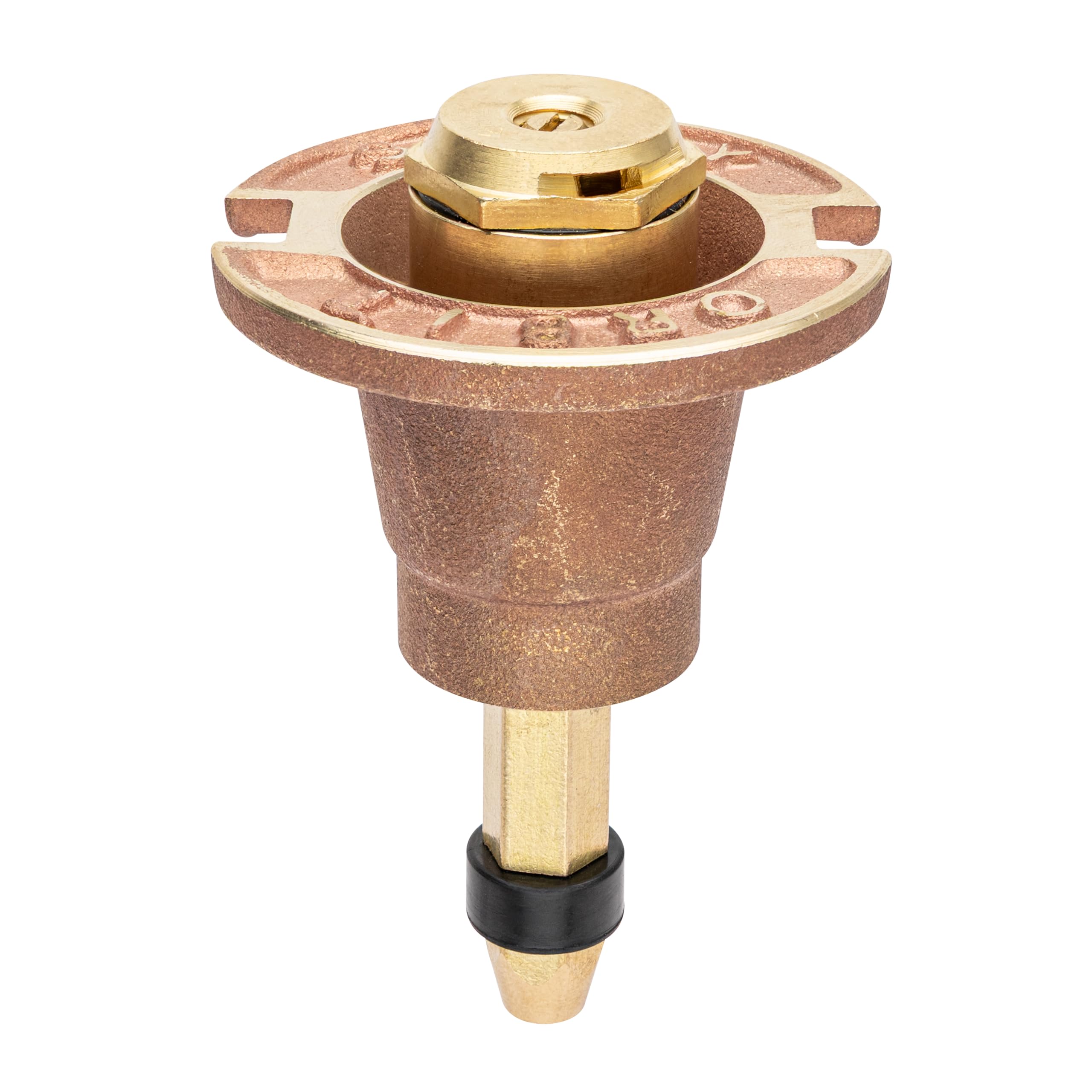 Orbit 54072 Brass Pop-Up Flush Head Sprinkler with Quarter Pattern Spray Nozzle - Durable Lawn Irrigation for Gardens, Lawns & Landscaping