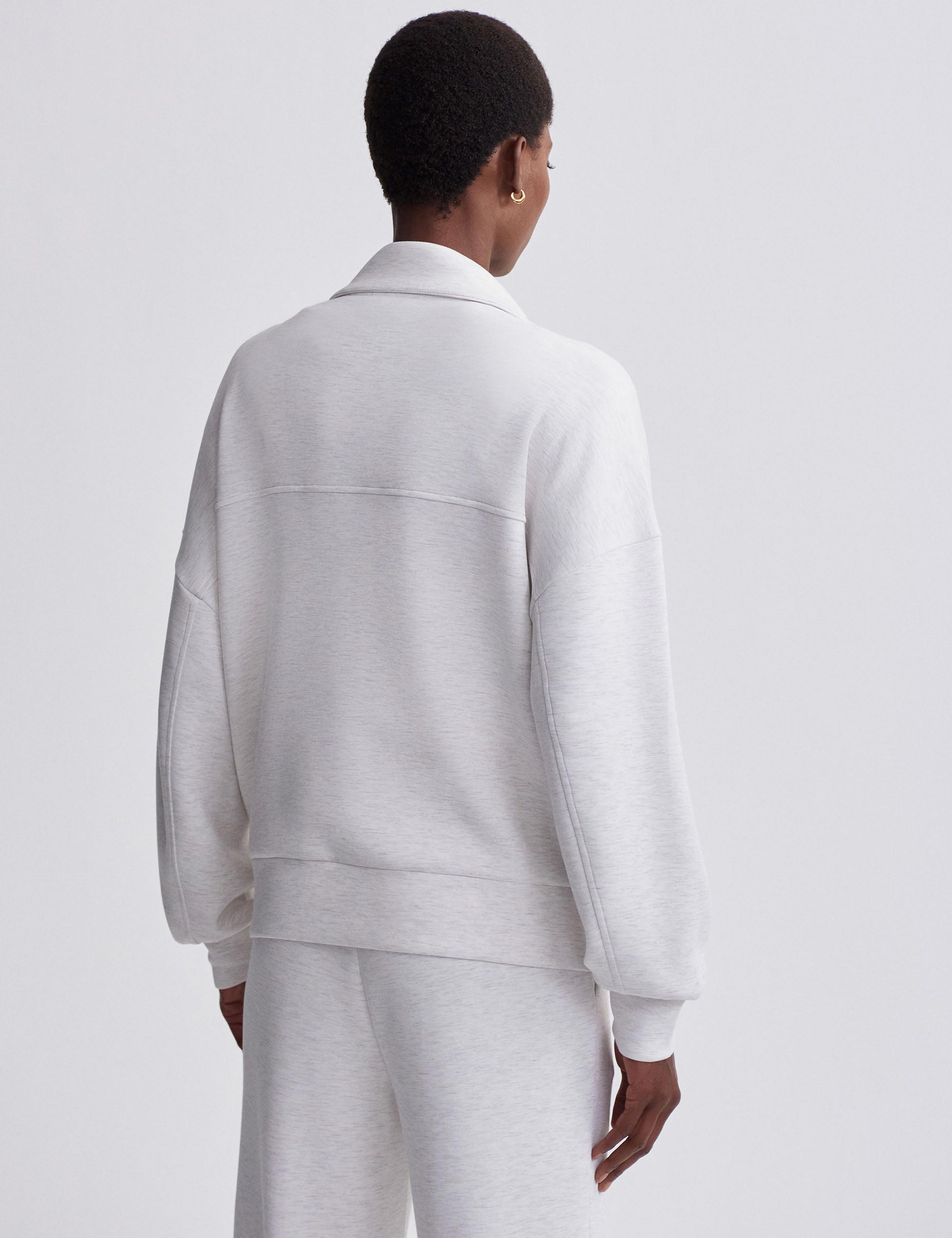 Garcia Zip Through Sweatshirt Ivory Marl - Comfortable Pullover Hoodie for Men & Women | Perfect for Casual Wear, Gym, and Outdoor Activities
