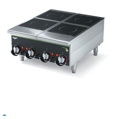 Vollrath Cayenne 24 Heavy Duty 4 Burner Induction Range Countertop 208-240V Commercial Grade for Restaurant & Kitchen Use