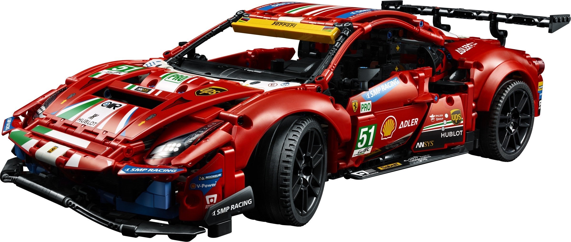 LEGO Ferrari 488 GTE AF Corse #51 Building Set 42125 - Model Car Kit for Adults & Teens - Perfect for Display, Collecting & Racing Enthusiasts