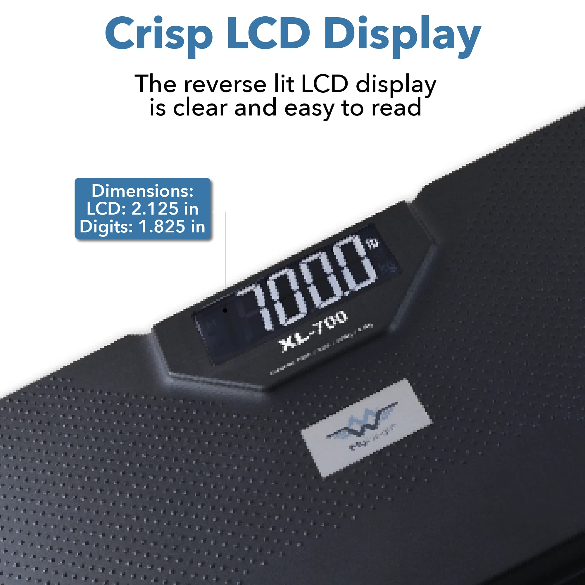 My Weigh XL-700 Digital Talking Bathroom Scale - 700 lb/320 kg Capacity - Voice Announcement for Visually Impaired - Perfect for Home, Gym & Healthcare Use